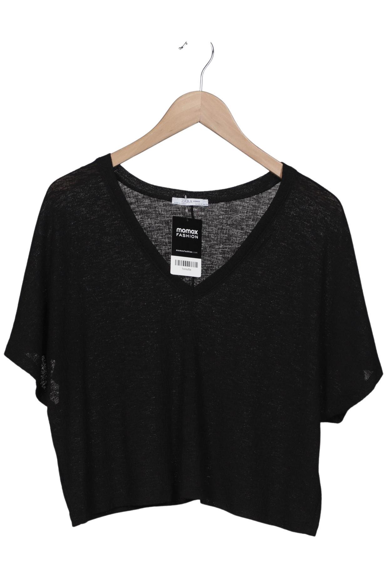 

Zara Damen T-Shirt, schwarz, Gr. 38