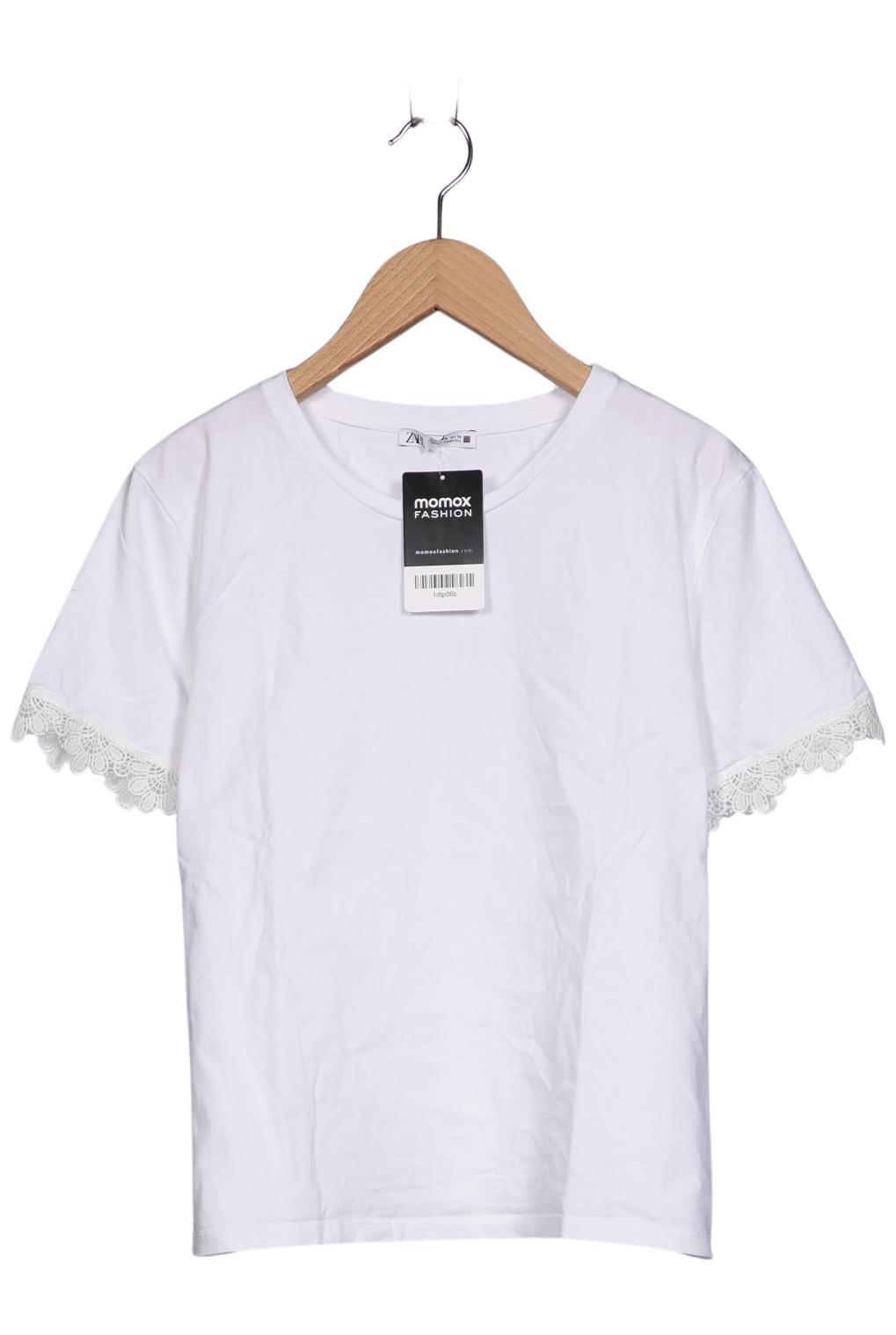 

Zara Damen T-Shirt, weiß, Gr. 38