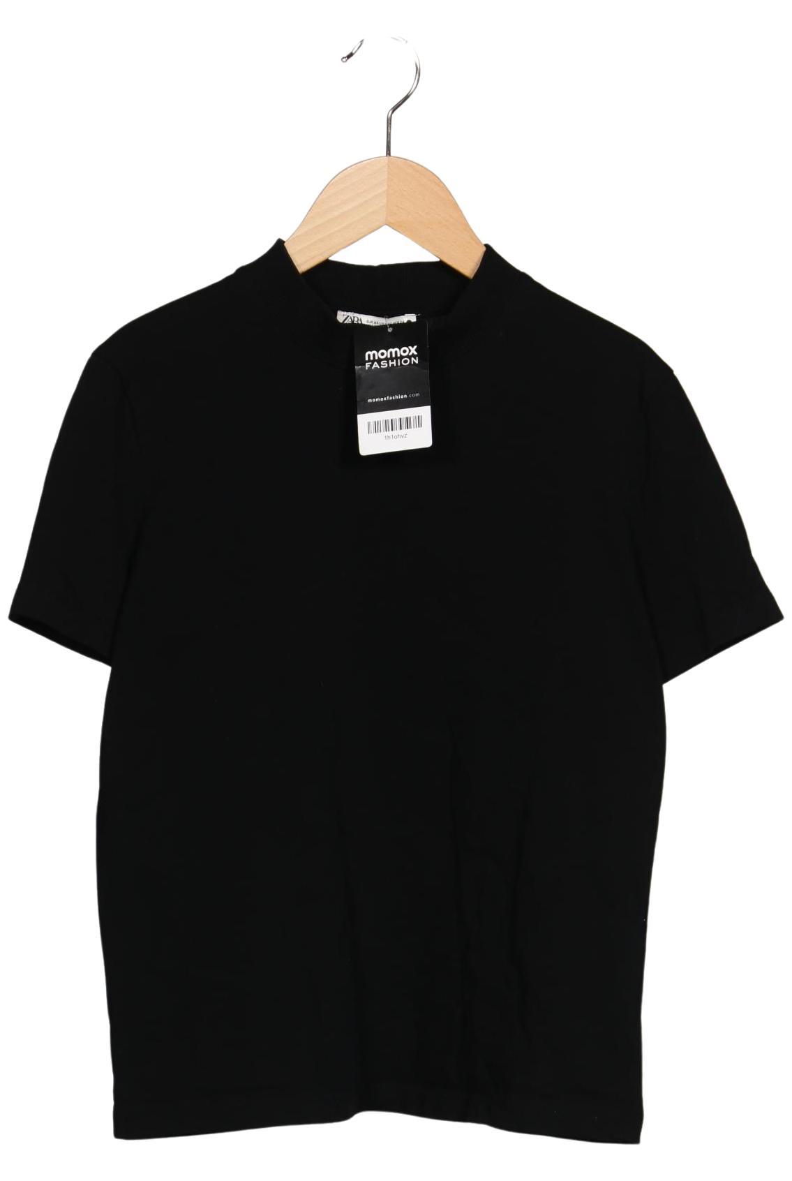 

Zara Damen T-Shirt, schwarz, Gr. 34