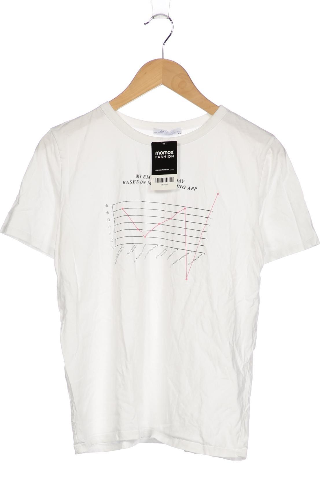 

Zara Damen T-Shirt, weiß, Gr. 42