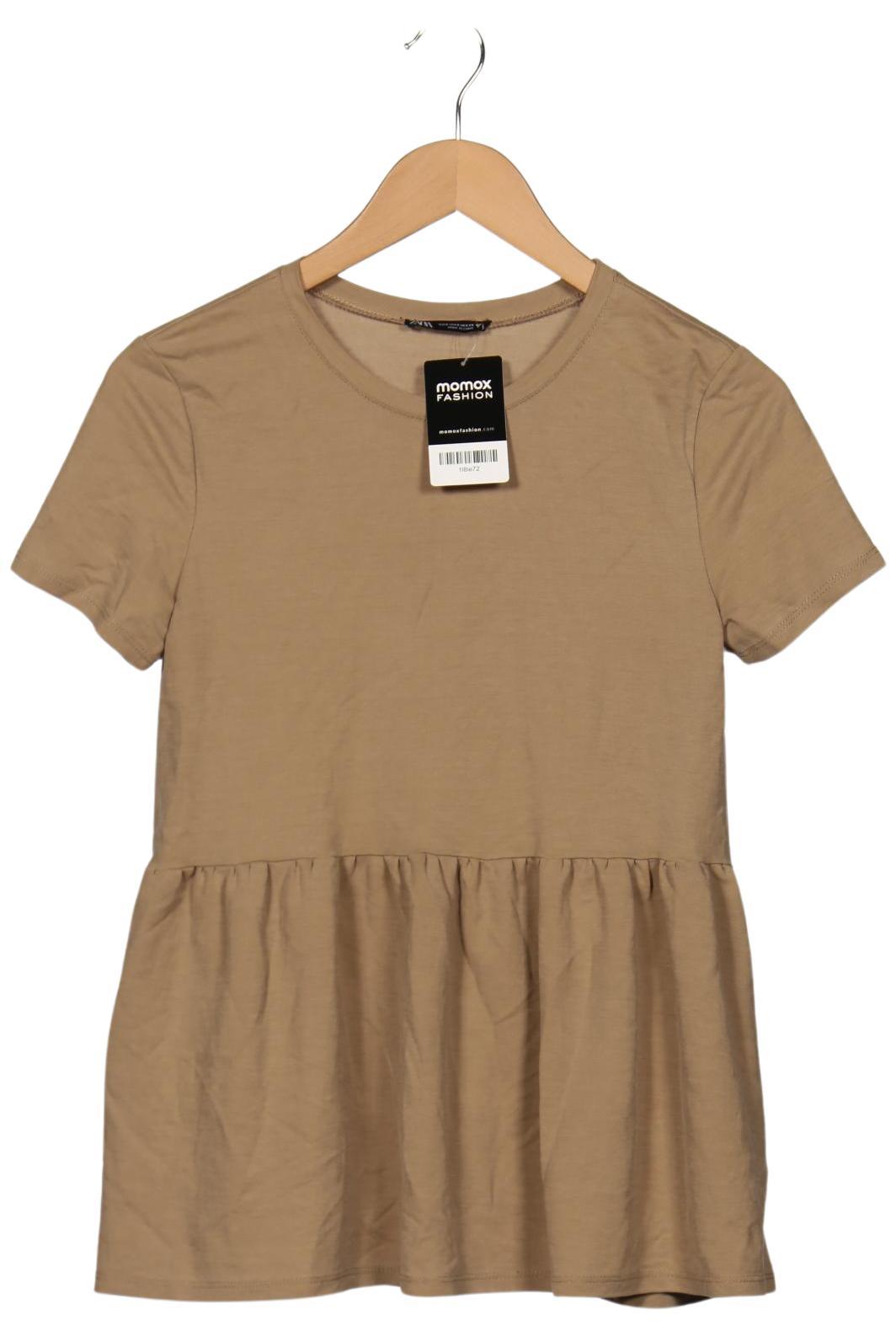 

Zara Damen T-Shirt, beige, Gr. 36