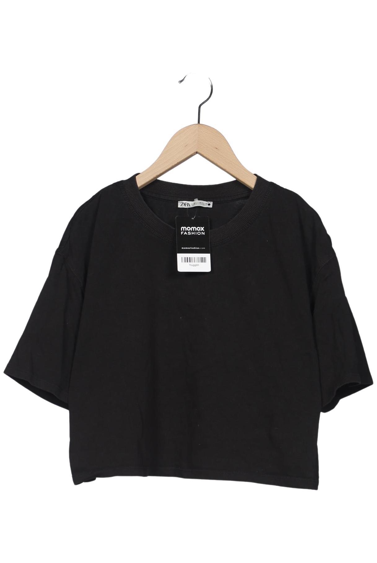

Zara Damen T-Shirt, schwarz, Gr. 38