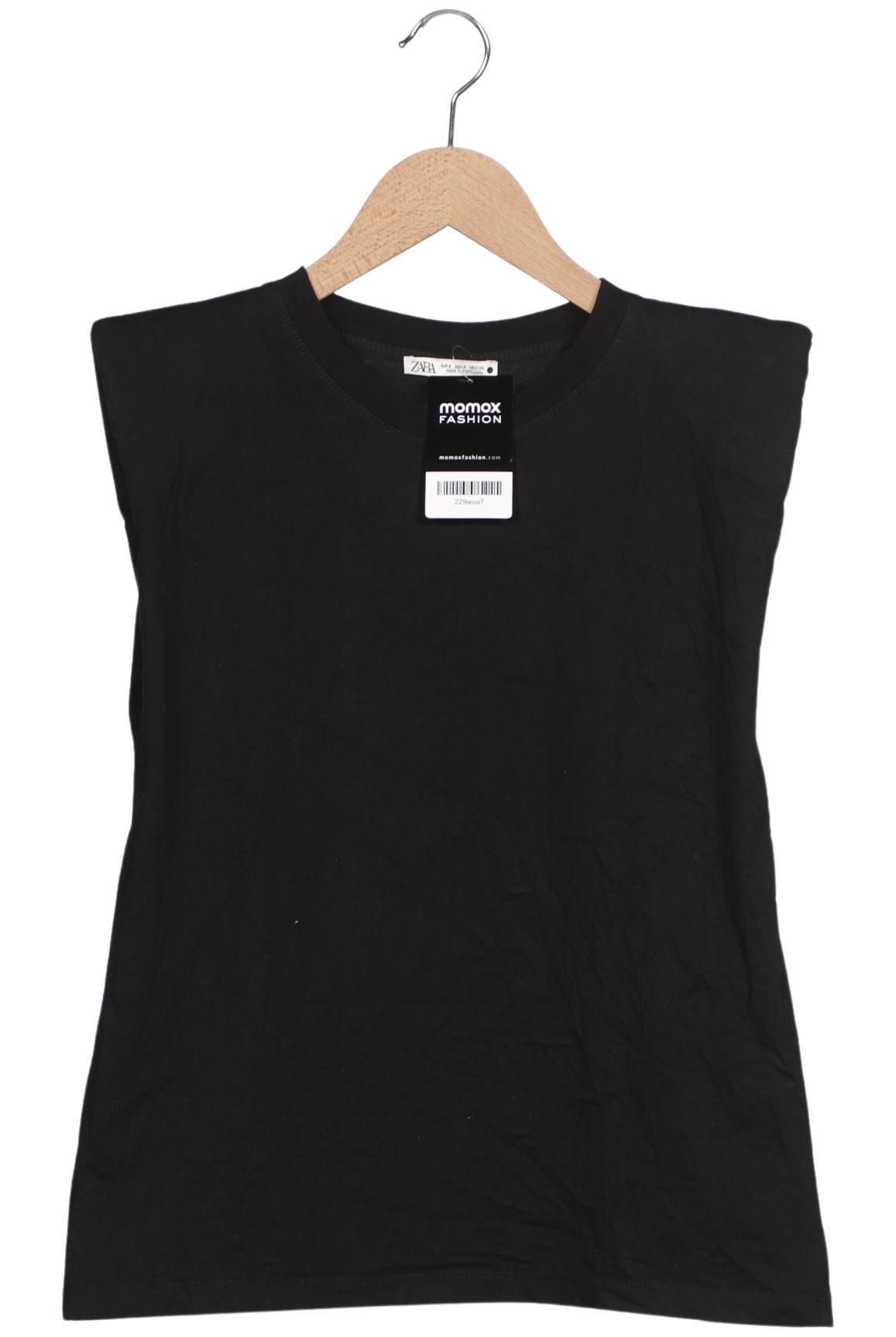 

Zara Damen T-Shirt, schwarz, Gr. 36
