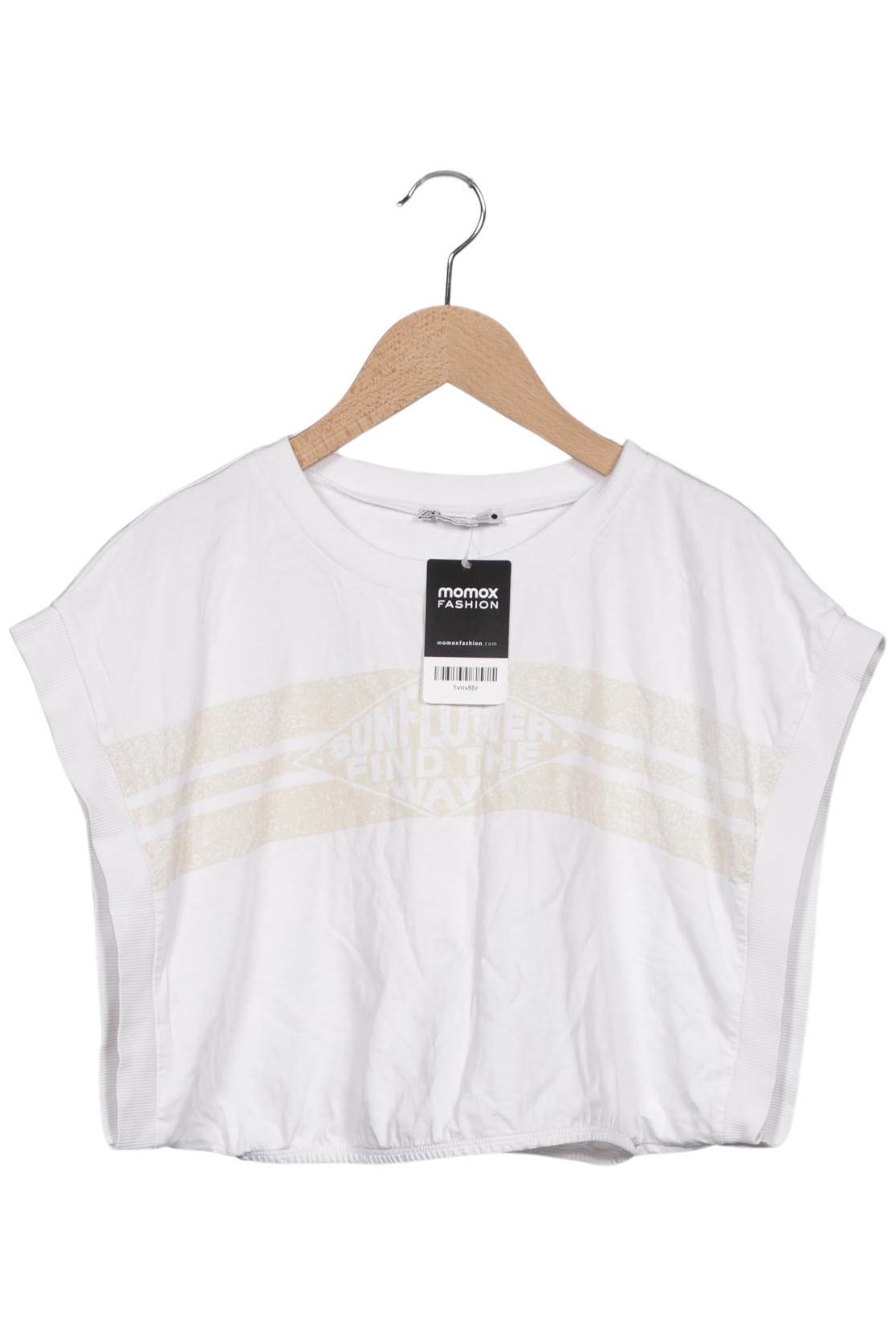 

Zara Damen T-Shirt, cremeweiß, Gr. 36