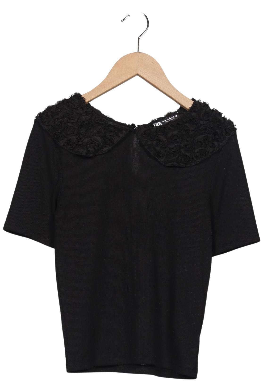 

Zara Damen T-Shirt, schwarz, Gr. 38