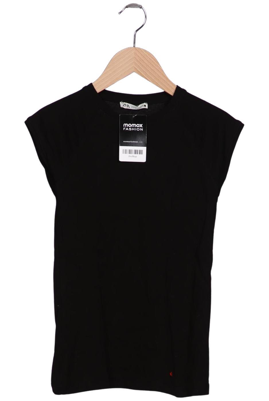 

Zara Damen T-Shirt, schwarz, Gr. 36