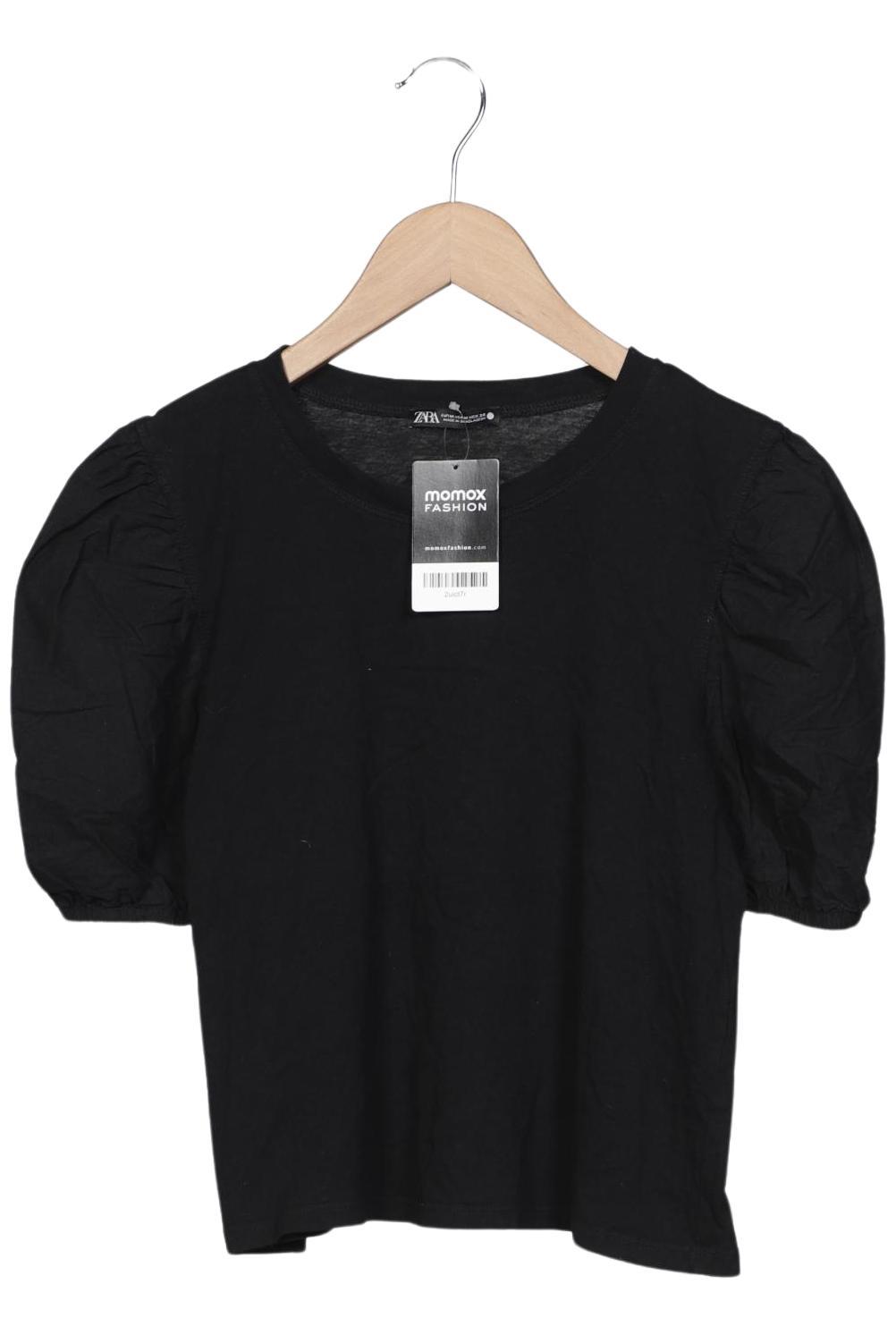 

Zara Damen T-Shirt, schwarz, Gr. 38