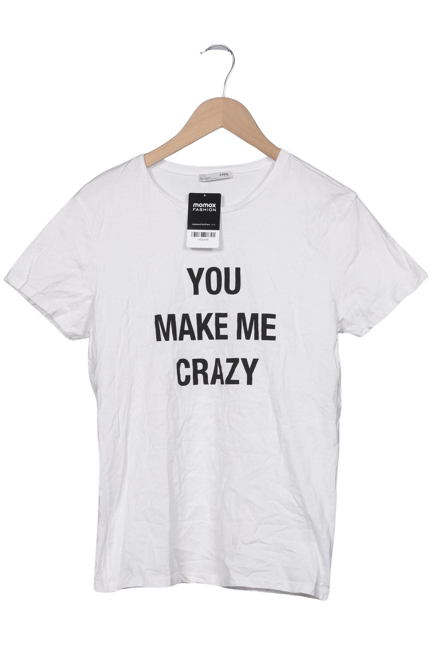 

Zara Damen T-Shirt, weiß, Gr. 36