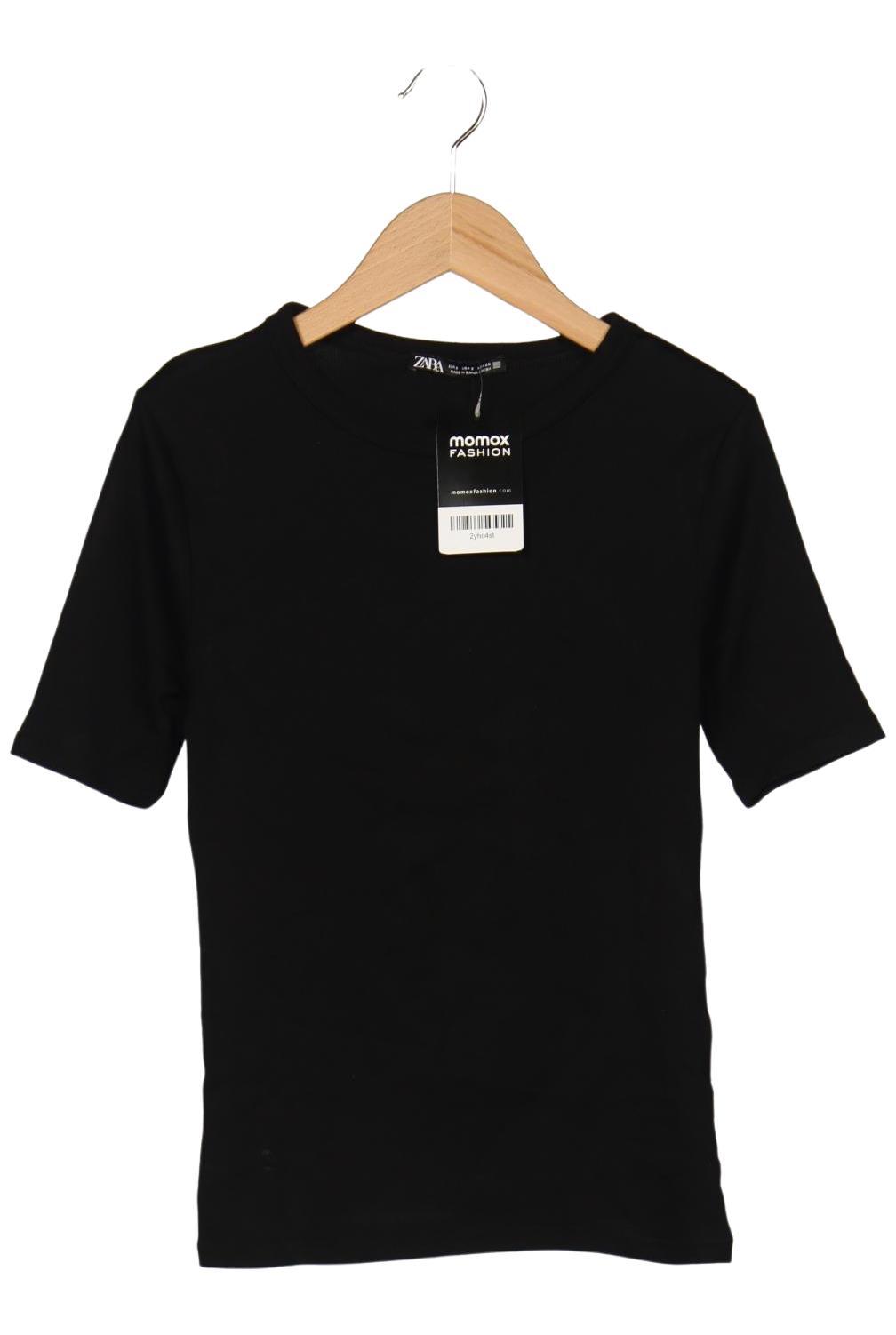 

Zara Damen T-Shirt, schwarz, Gr. 36