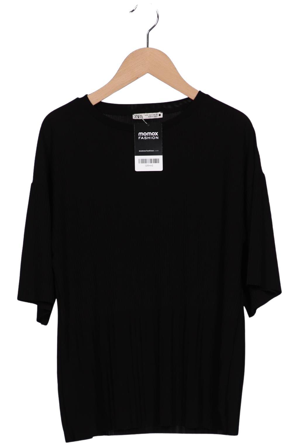 

Zara Damen T-Shirt, schwarz, Gr. 36