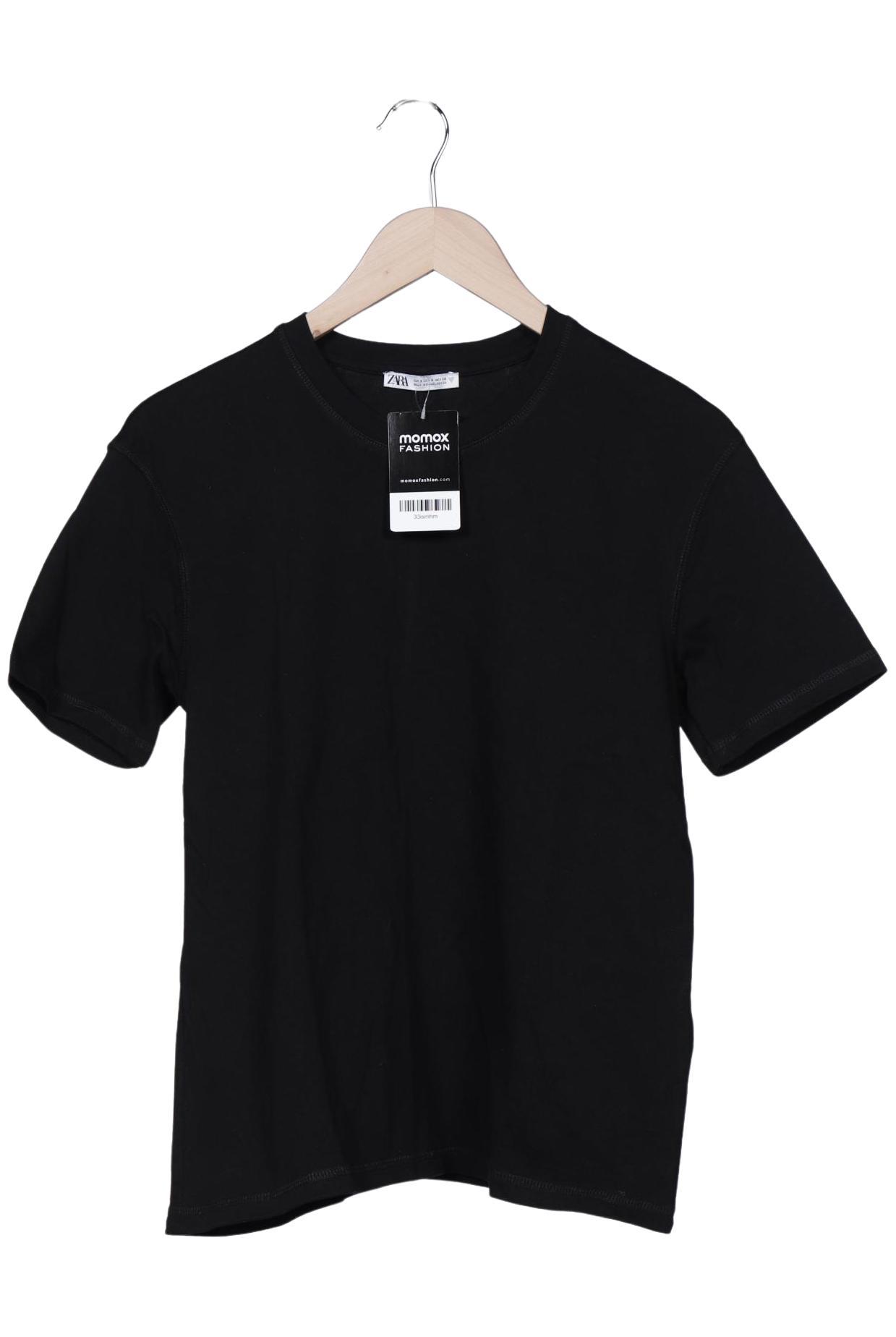 

Zara Damen T-Shirt, schwarz, Gr. 36