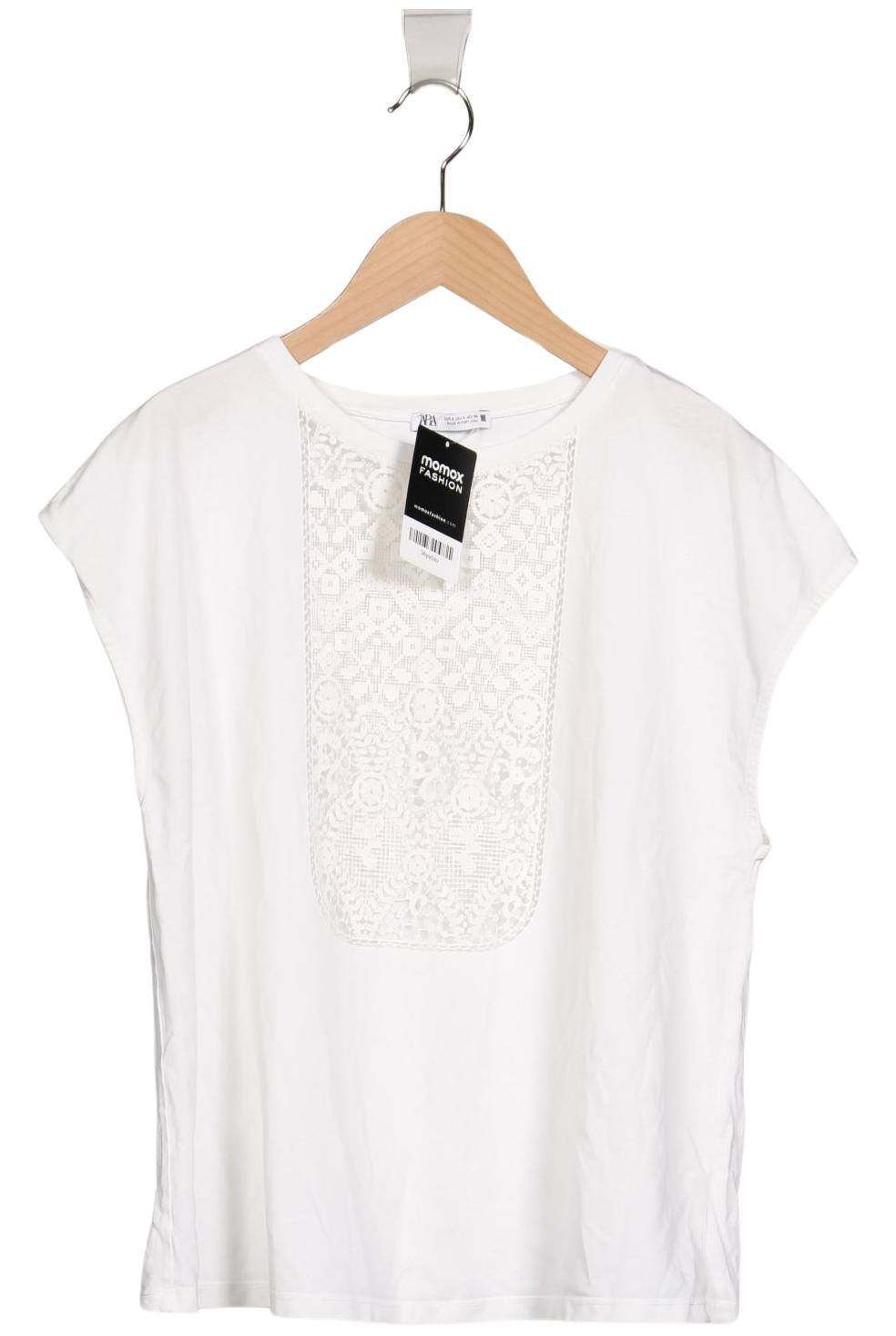 

Zara Damen T-Shirt, weiß, Gr. 36