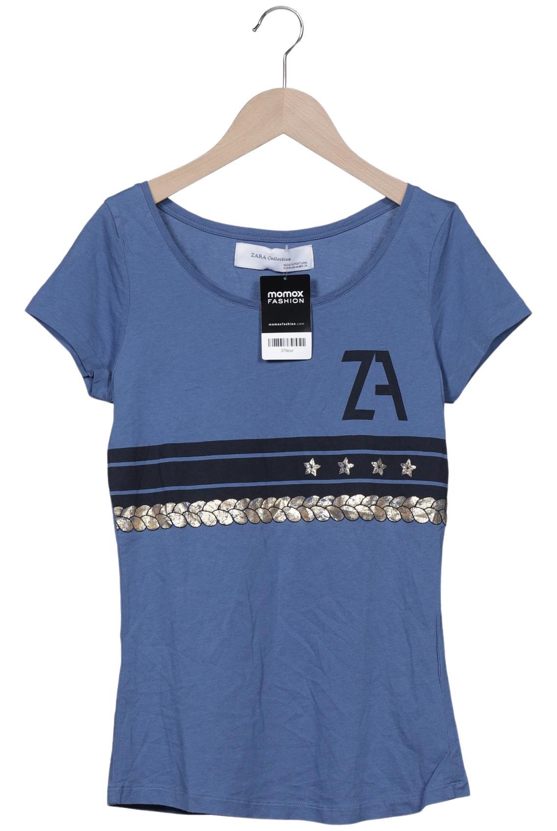 Thumbnail - Zara Damen T-Shirt, blau, Gr. 38