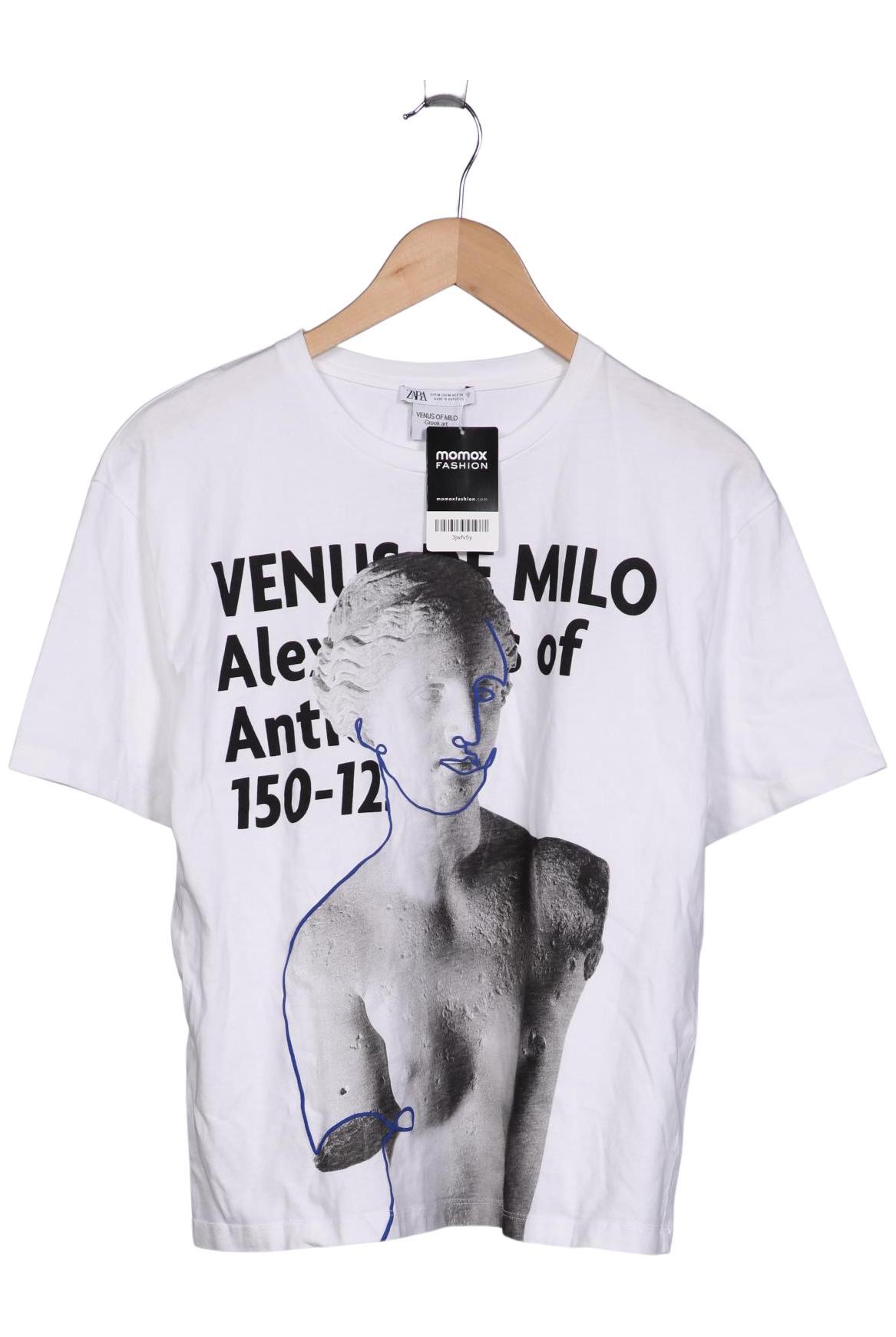 

Zara Damen T-Shirt, weiß, Gr. 38