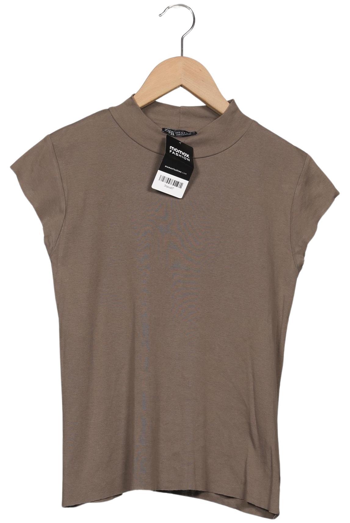 Thumbnail - Zara Damen T-Shirt, braun, Gr. 36