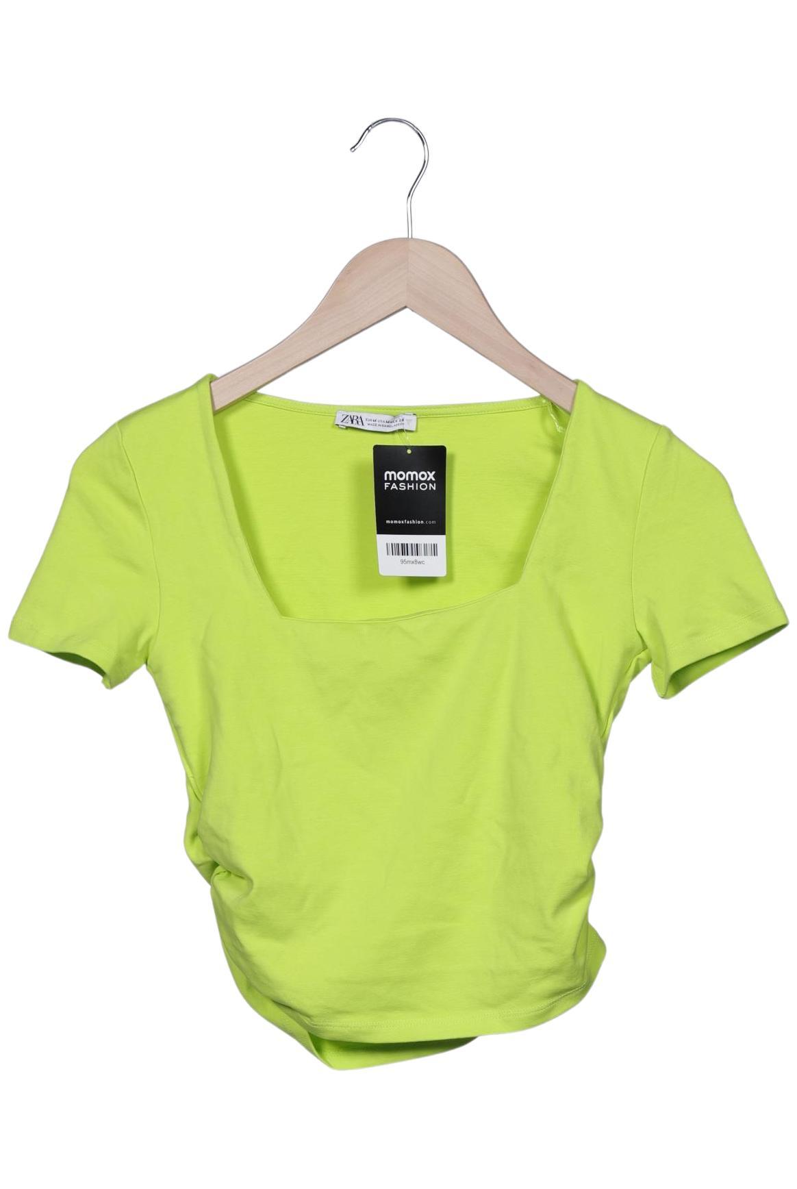 

Zara Damen T-Shirt, neon, Gr. 38