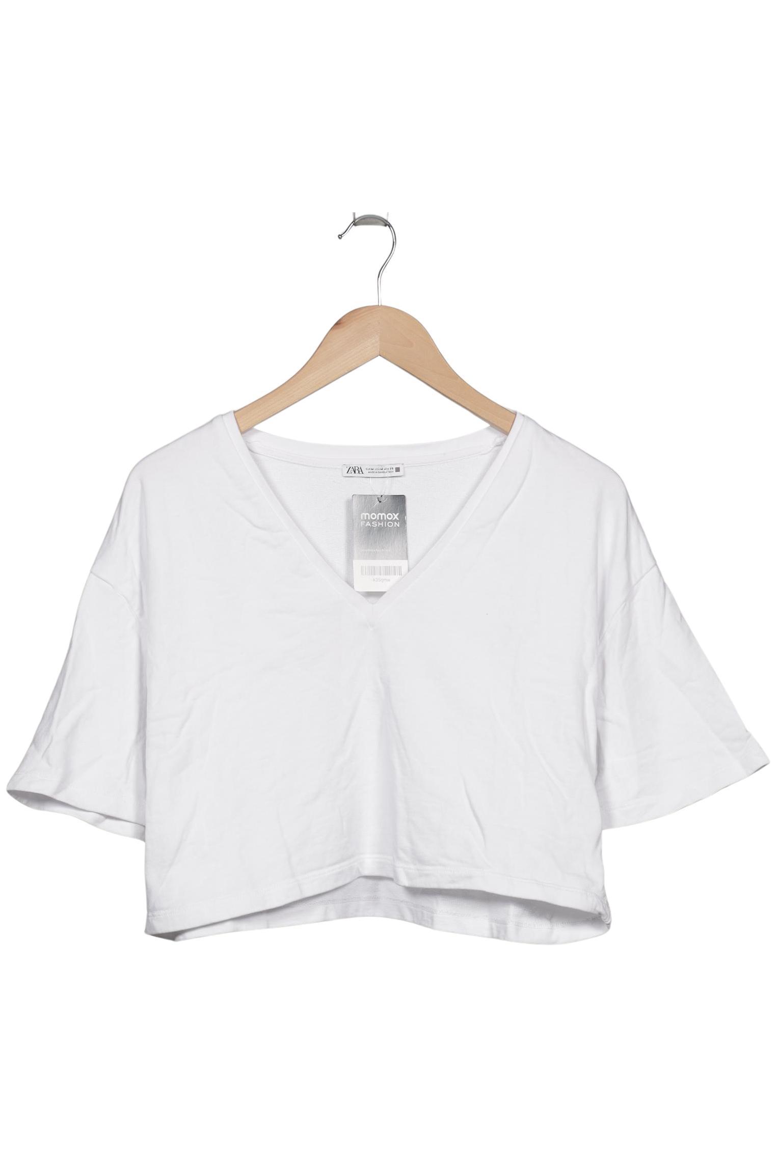 

Zara Damen T-Shirt, weiß, Gr. 38