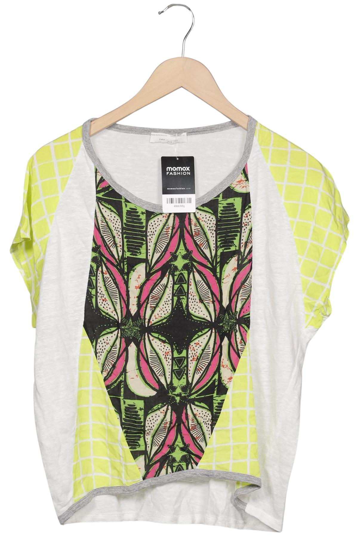 

Zara Damen T-Shirt, mehrfarbig, Gr. 36