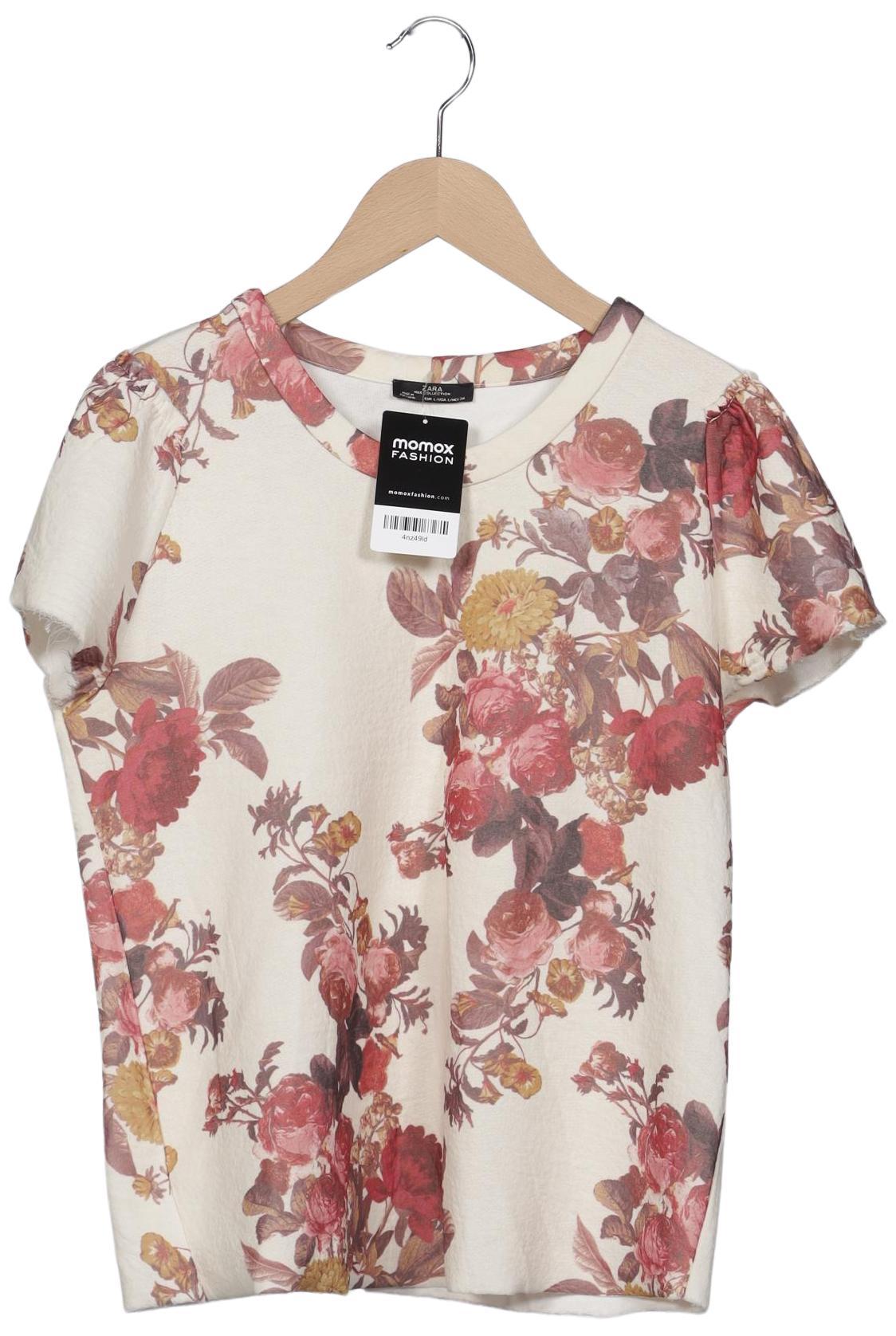 

Zara Damen T-Shirt, cremeweiß, Gr. 42