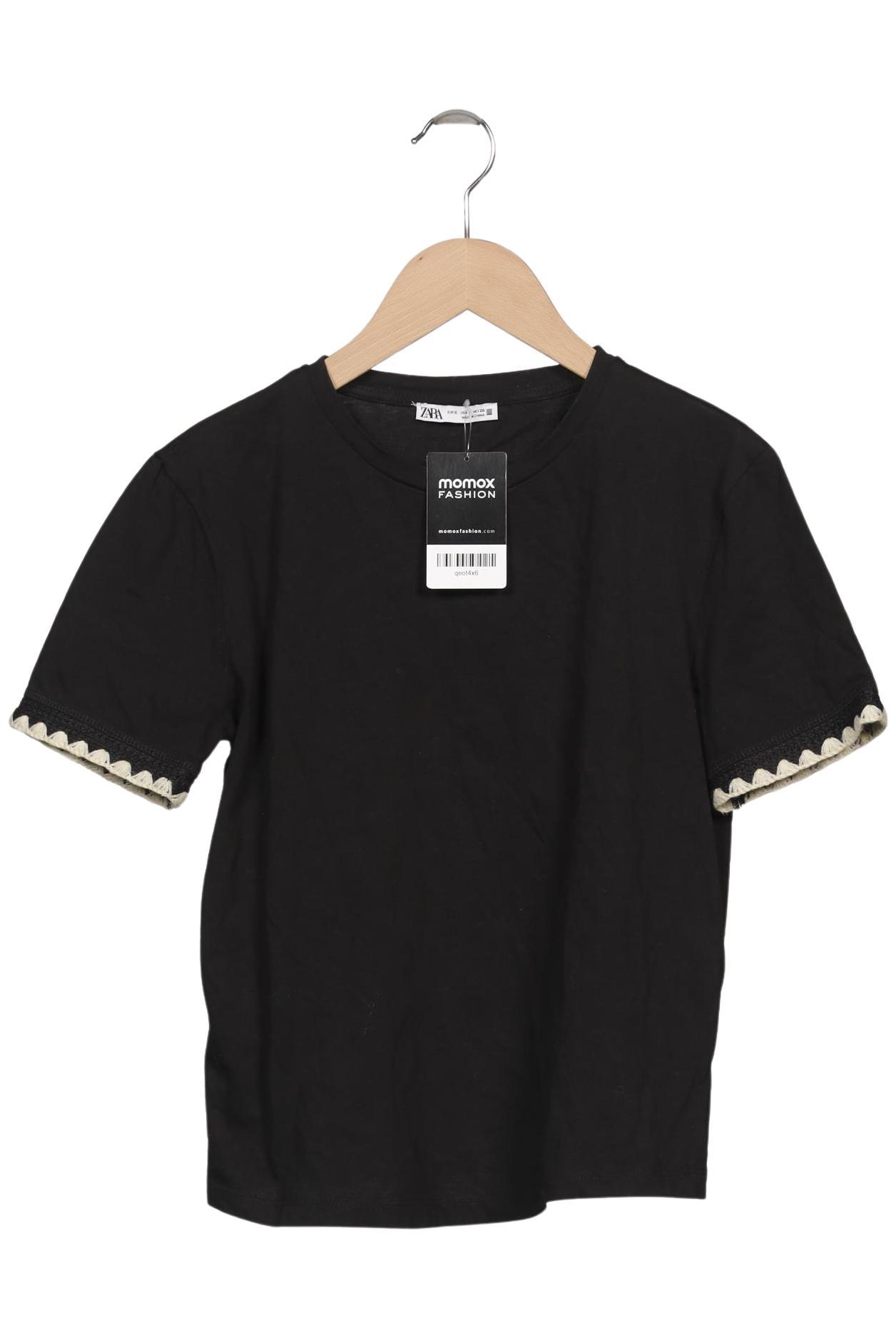 

Zara Damen T-Shirt, schwarz, Gr. 36