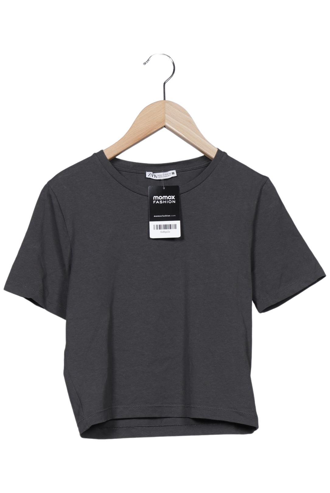

Zara Damen T-Shirt, grau, Gr. 38