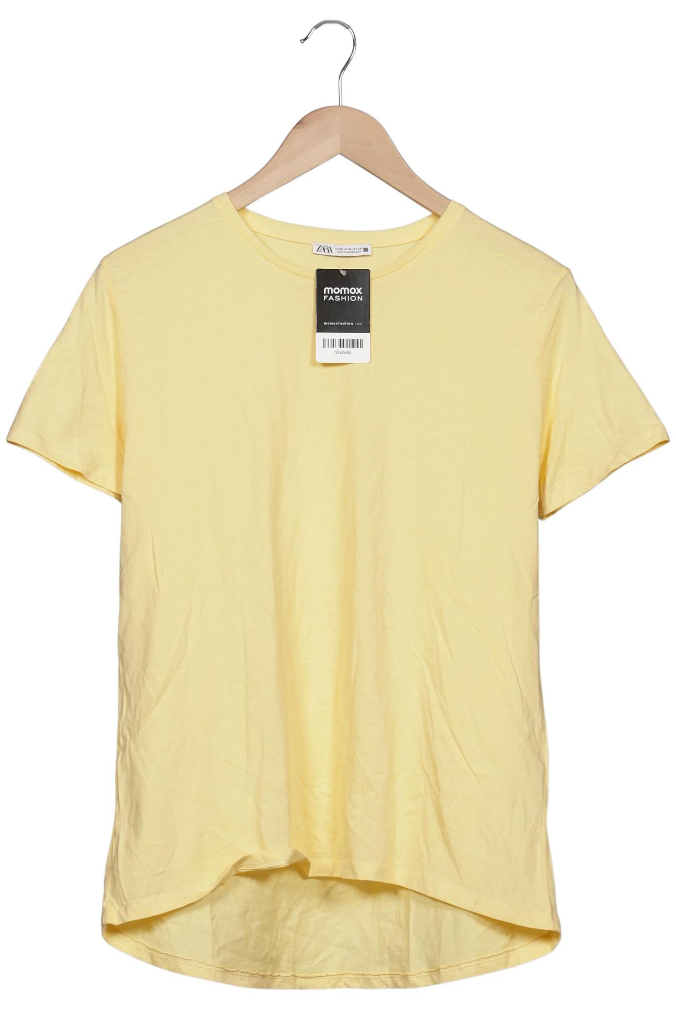 

Zara Damen T-Shirt, gelb, Gr. 38