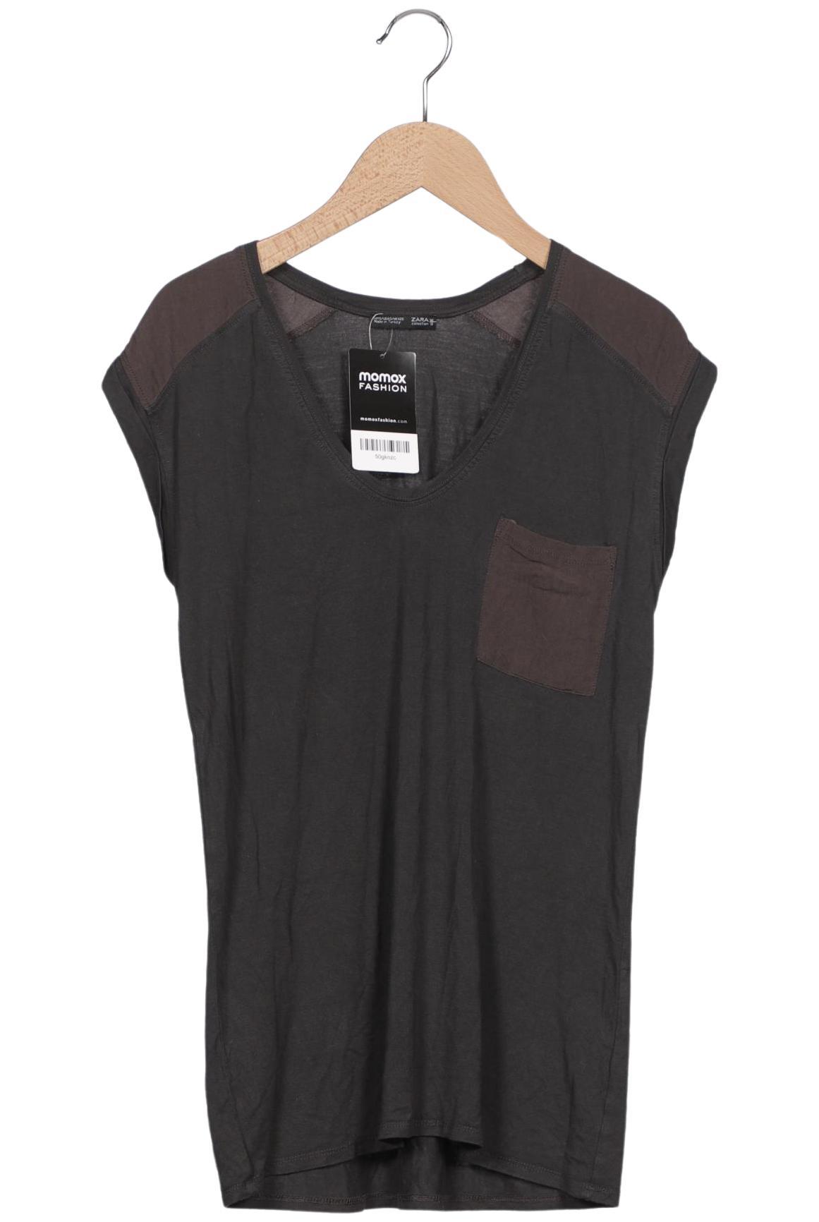 

Zara Damen T-Shirt, grau, Gr. 36