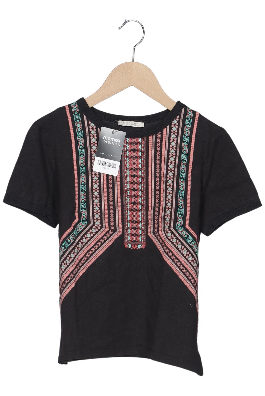 

Zara Damen T-Shirt, schwarz, Gr. 38