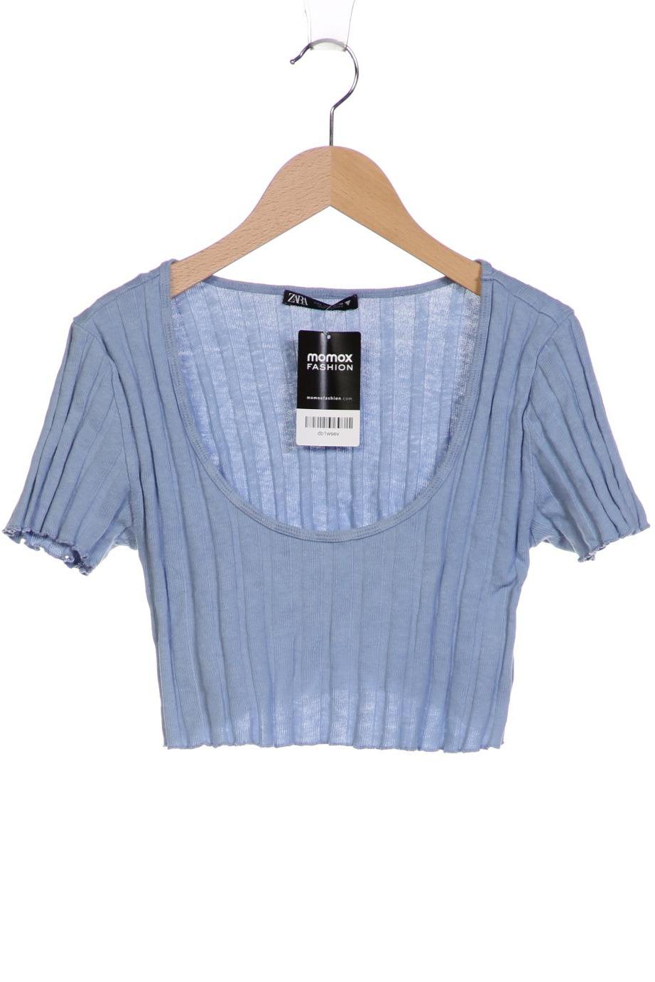 

Zara Damen T-Shirt, blau, Gr. 42