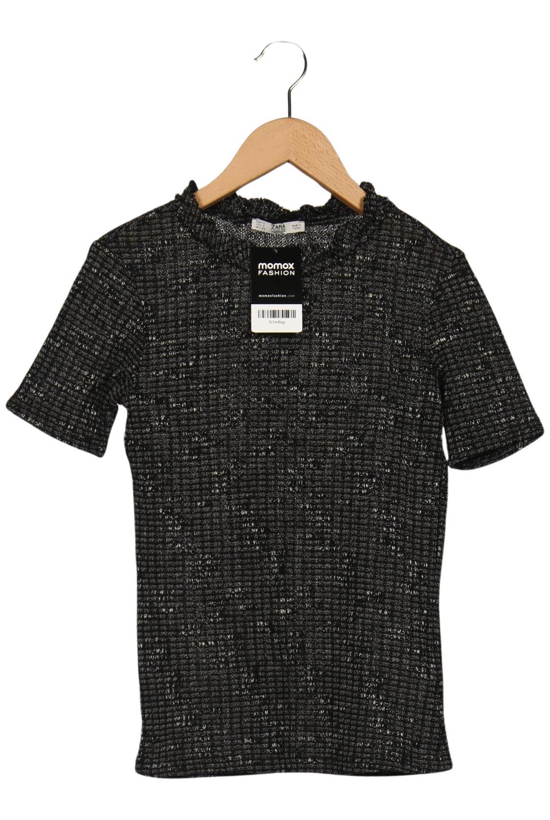 

Zara Damen T-Shirt, schwarz, Gr. 36