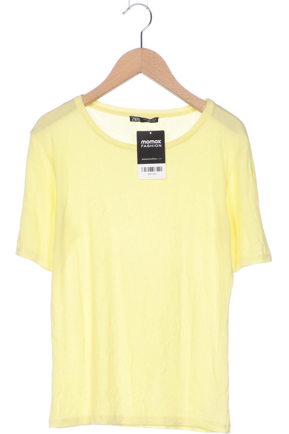 

Zara Damen T-Shirt, gelb, Gr. 42