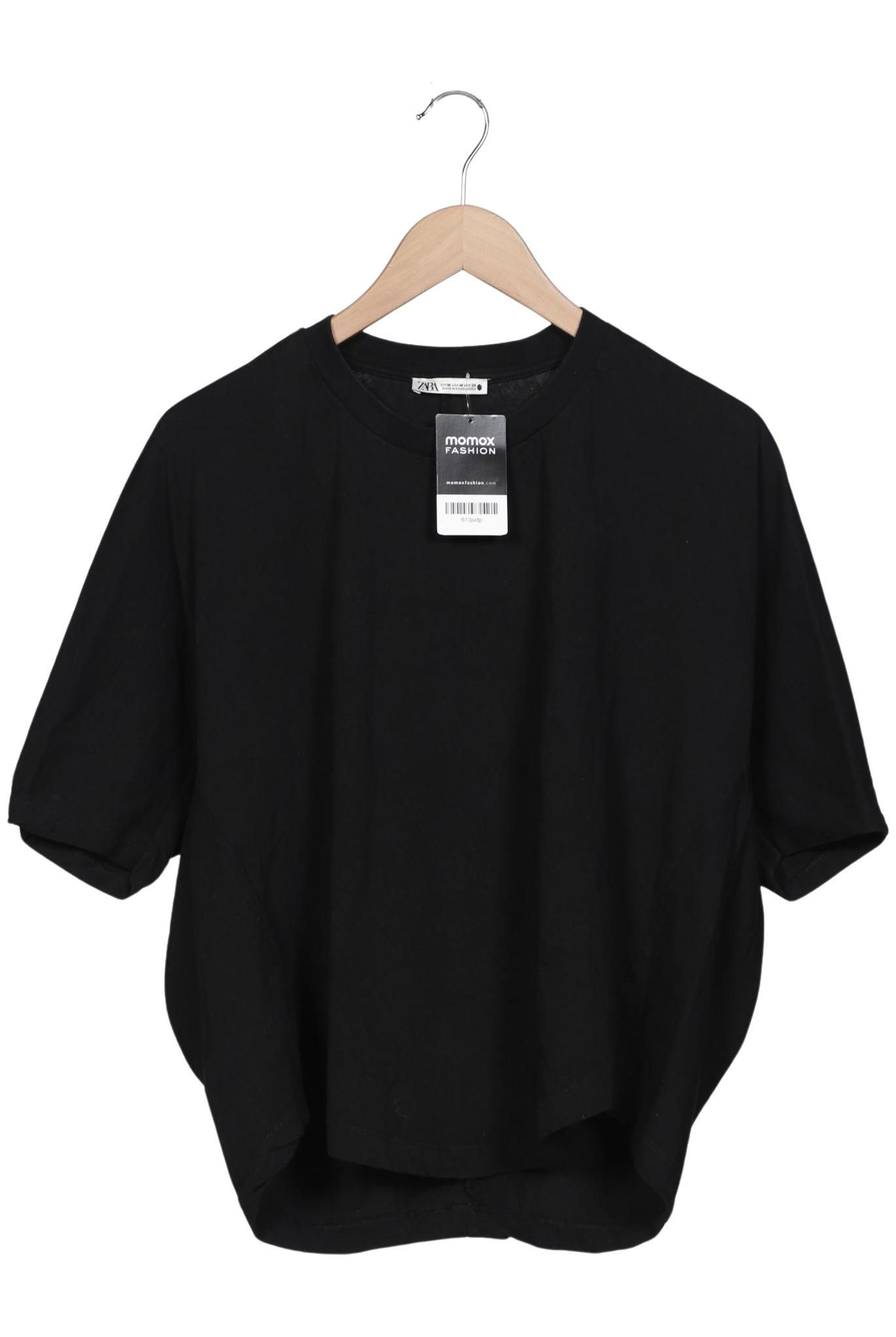

Zara Damen T-Shirt, schwarz, Gr. 38