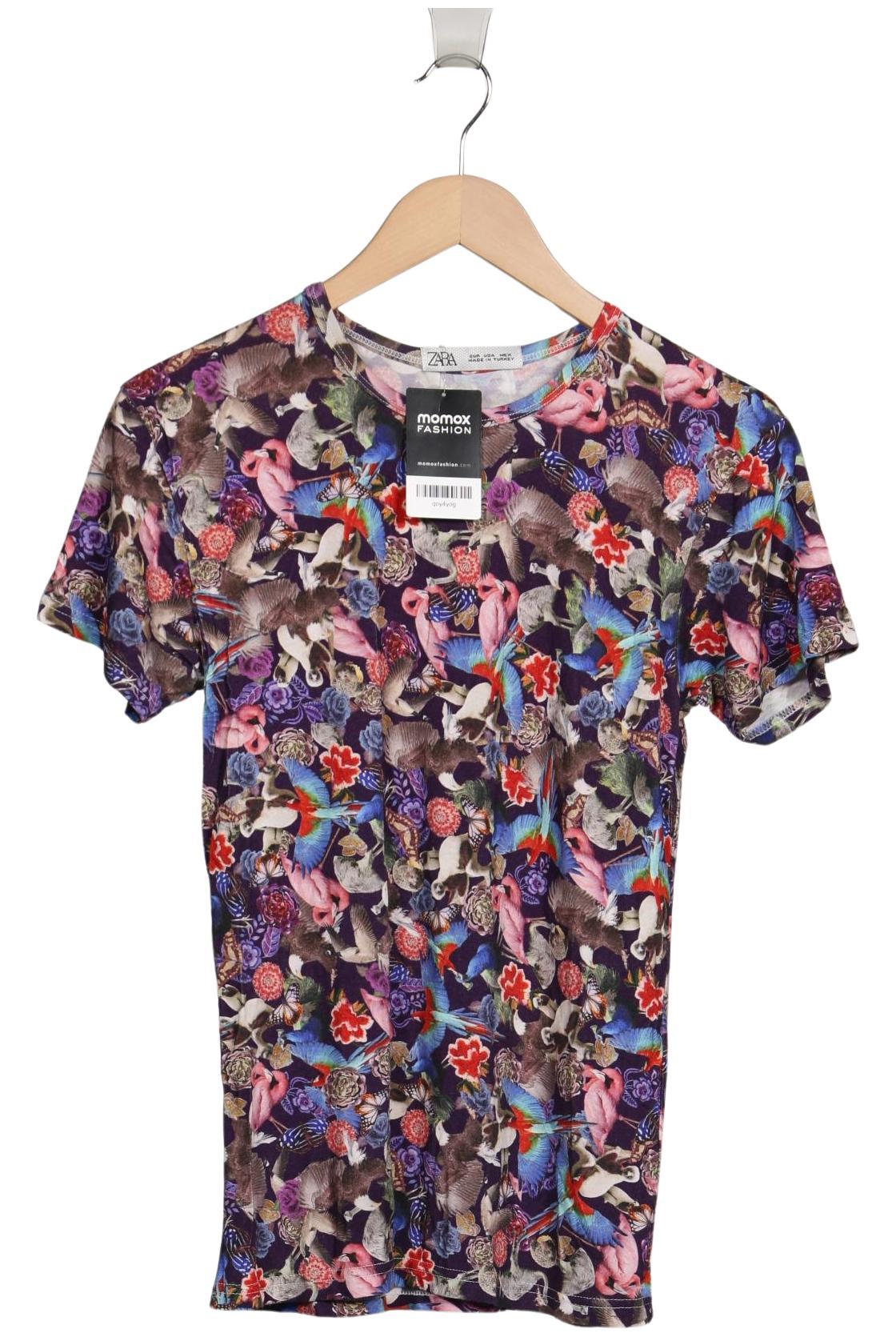 

Zara Damen T-Shirt, mehrfarbig, Gr. 36