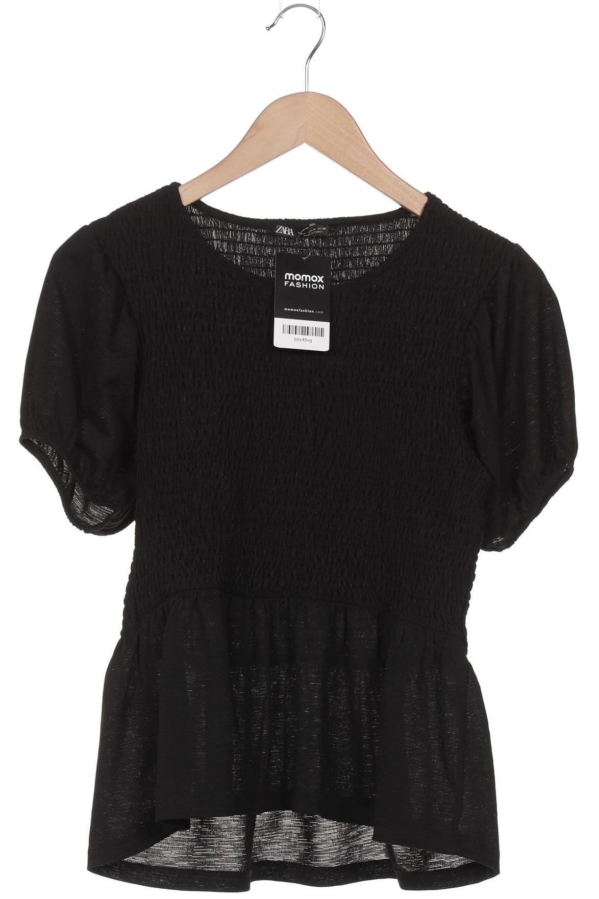 

Zara Damen T-Shirt, schwarz, Gr. 38