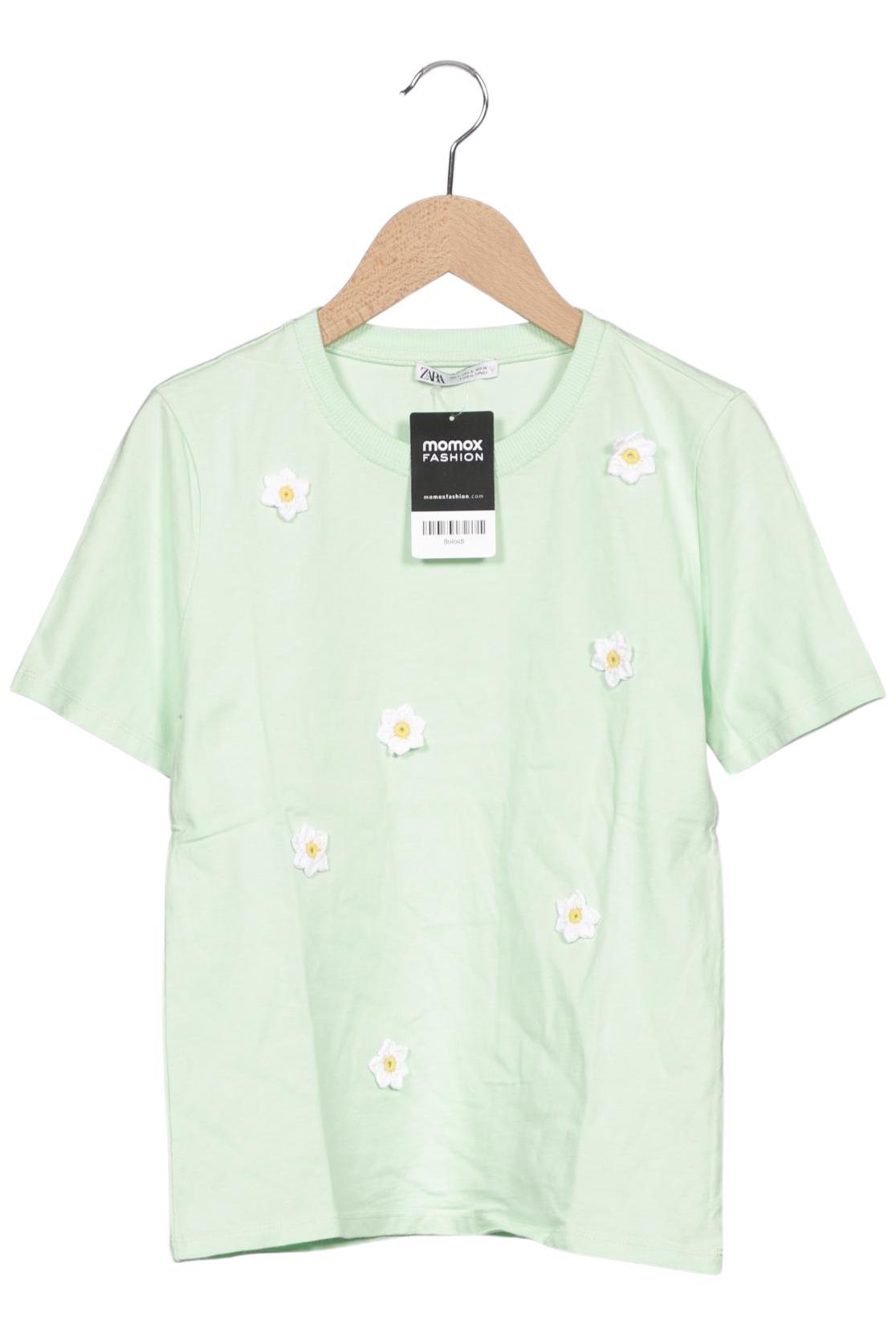 

Zara Damen T-Shirt, hellgrün, Gr. 36