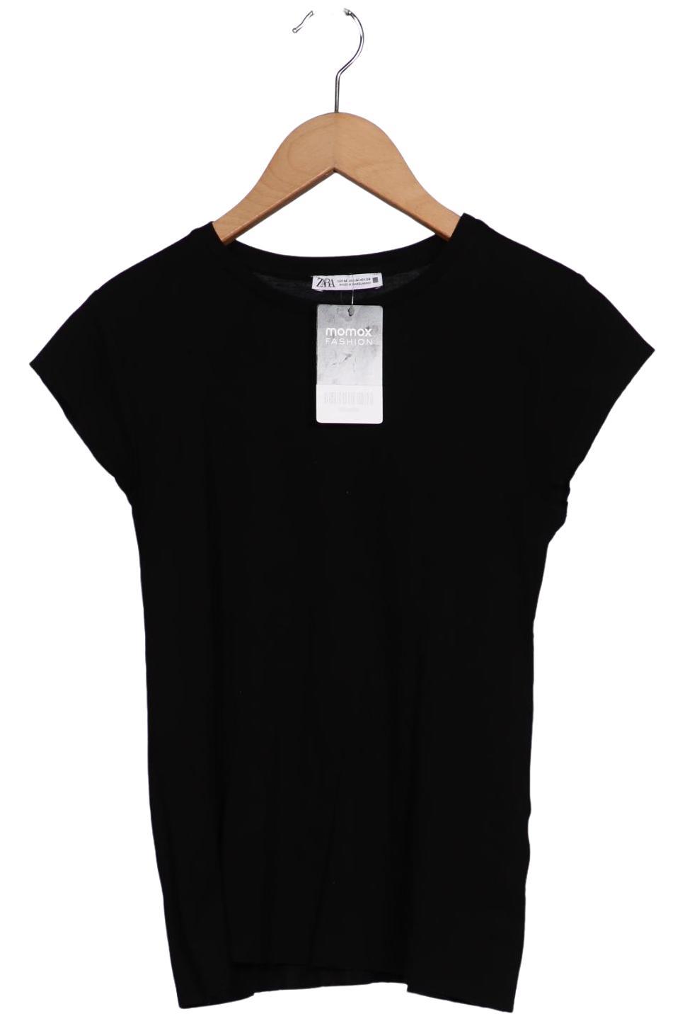

Zara Damen T-Shirt, schwarz, Gr. 38