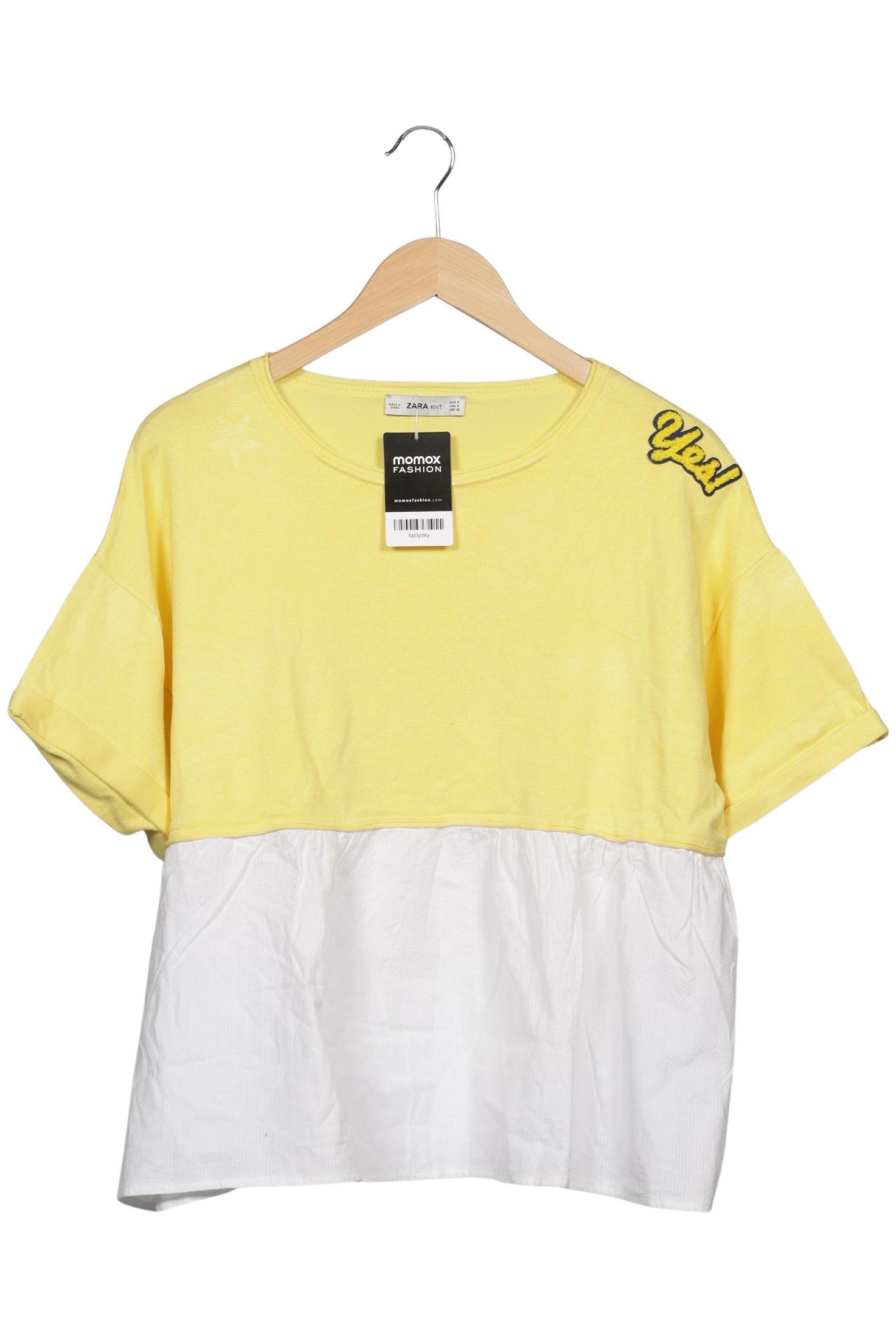 

Zara Damen T-Shirt, mehrfarbig, Gr. 36