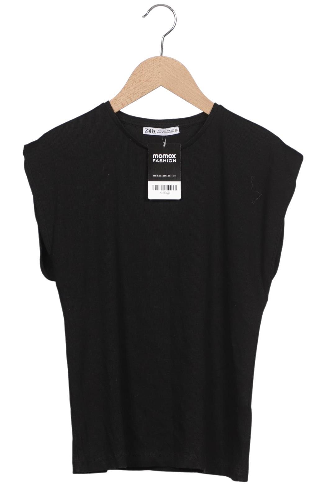 

Zara Damen T-Shirt, schwarz, Gr. 36
