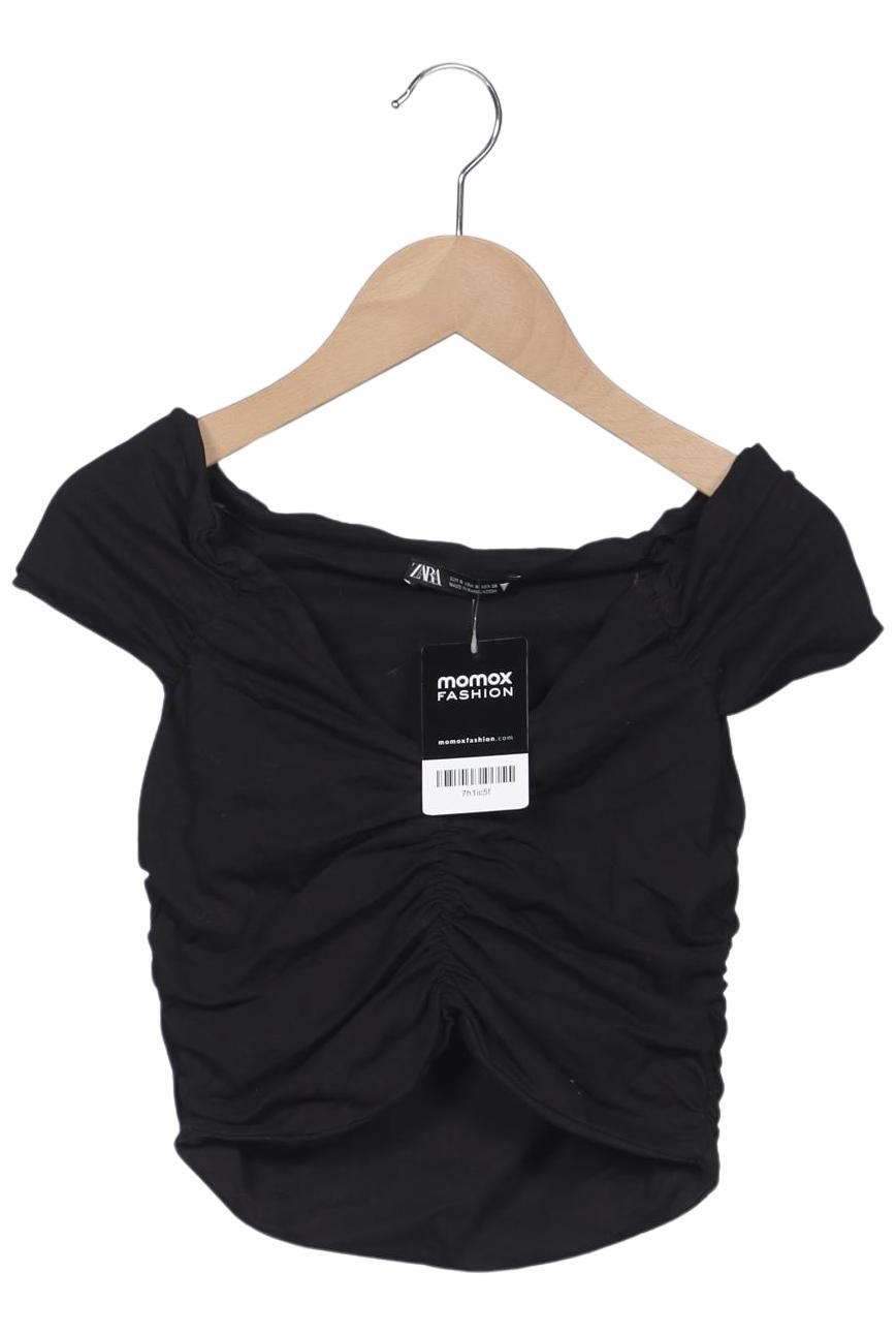 

Zara Damen T-Shirt, schwarz, Gr. 36