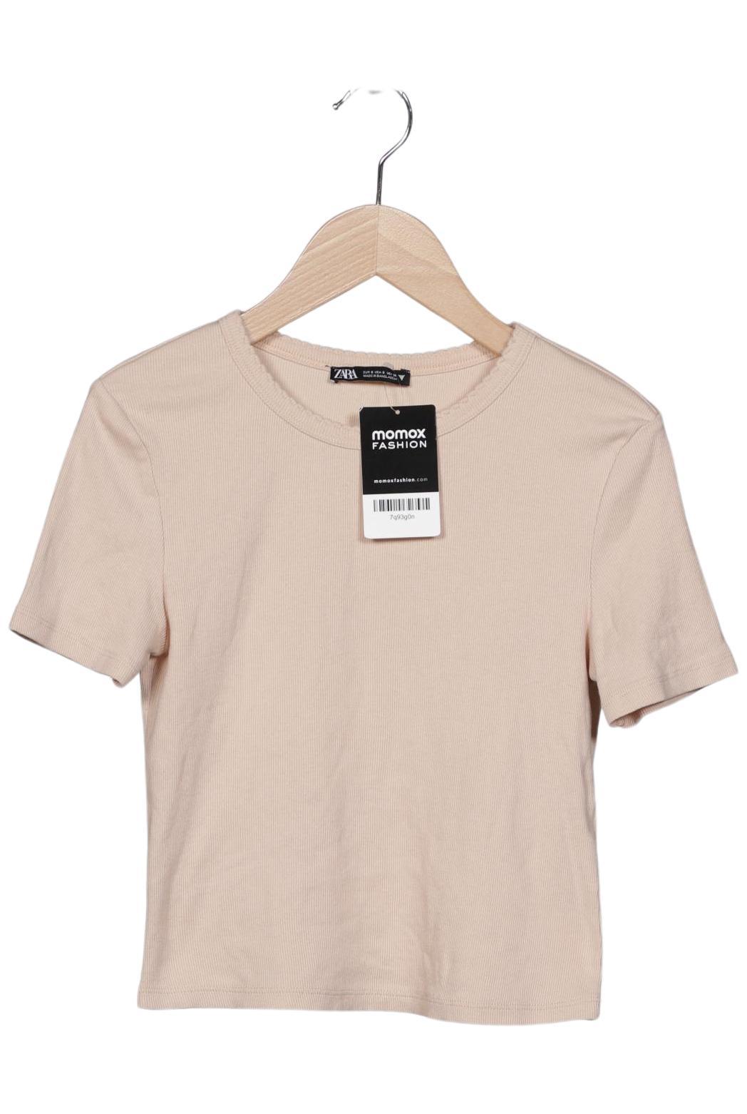 

Zara Damen T-Shirt, beige, Gr. 36