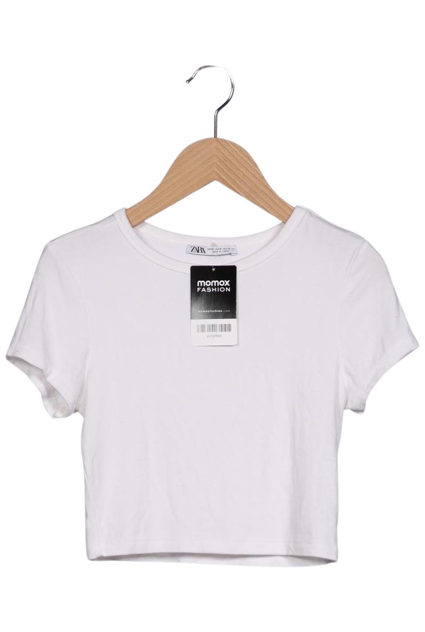 

Zara Damen T-Shirt, weiß, Gr. 38