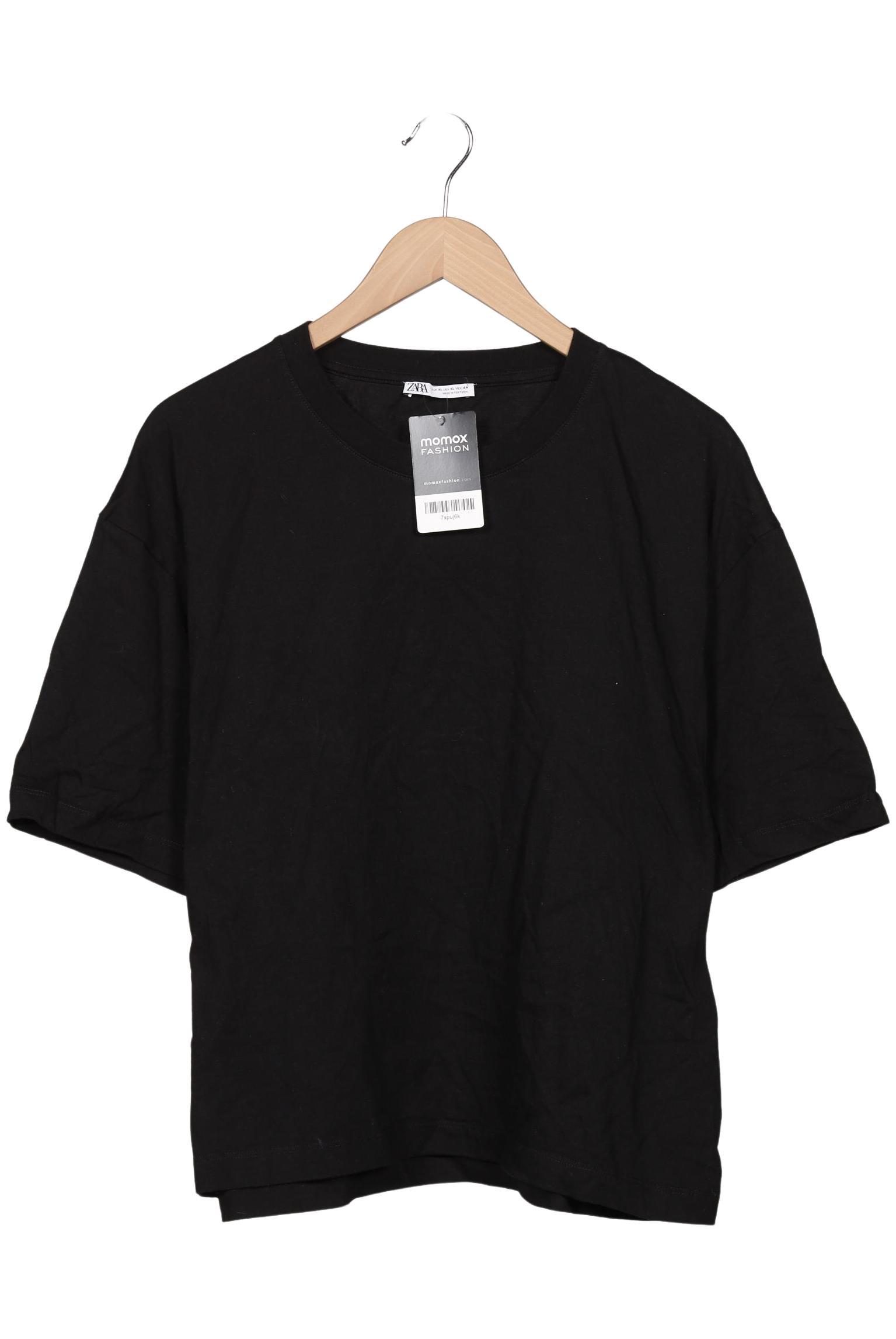 

Zara Damen T-Shirt, schwarz, Gr. 44