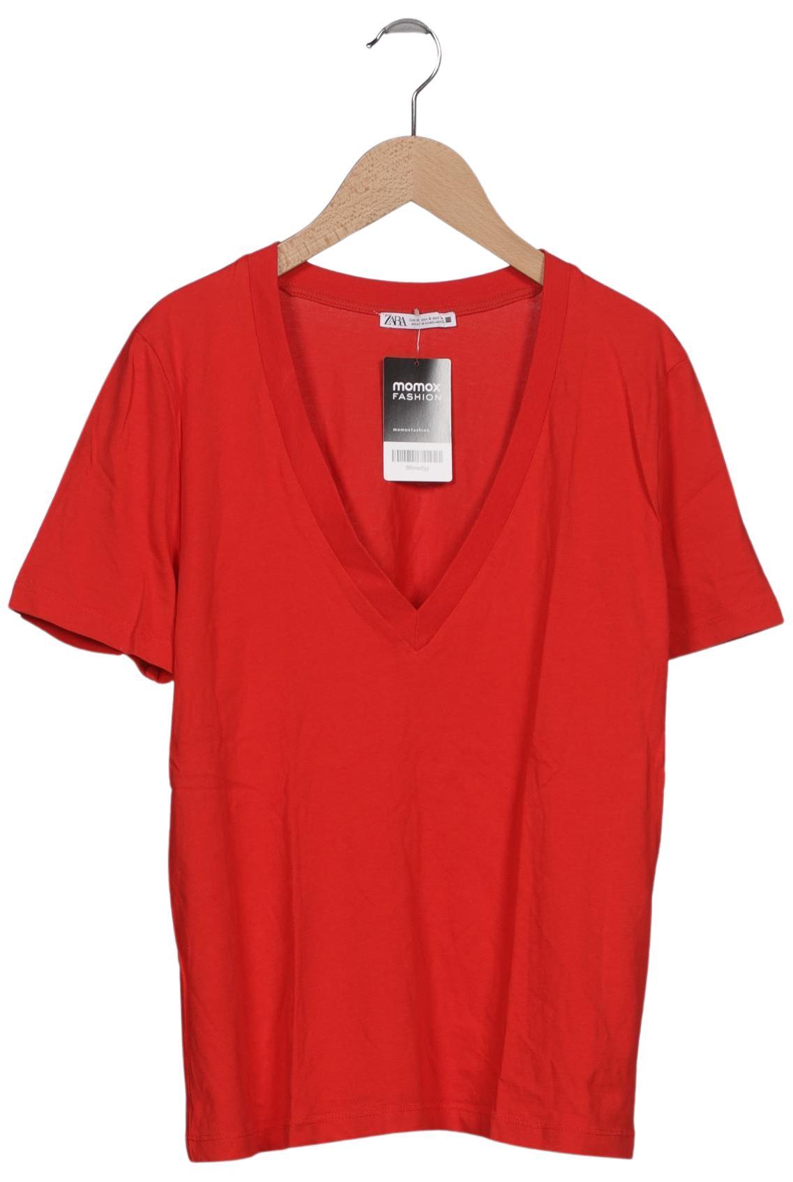 

Zara Damen T-Shirt, rot, Gr. 36