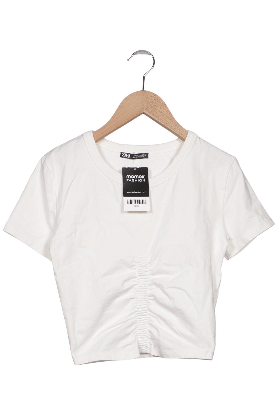 

Zara Damen T-Shirt, weiß, Gr. 36