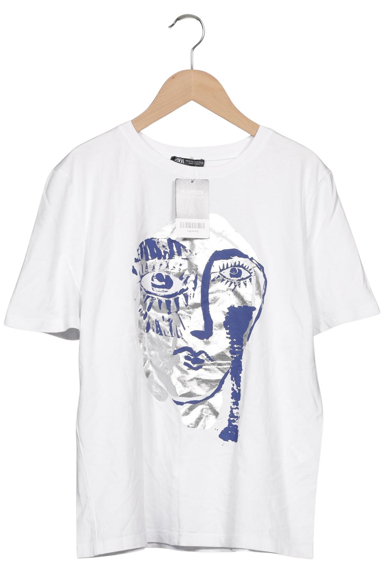 

Zara Damen T-Shirt, weiß, Gr. 38