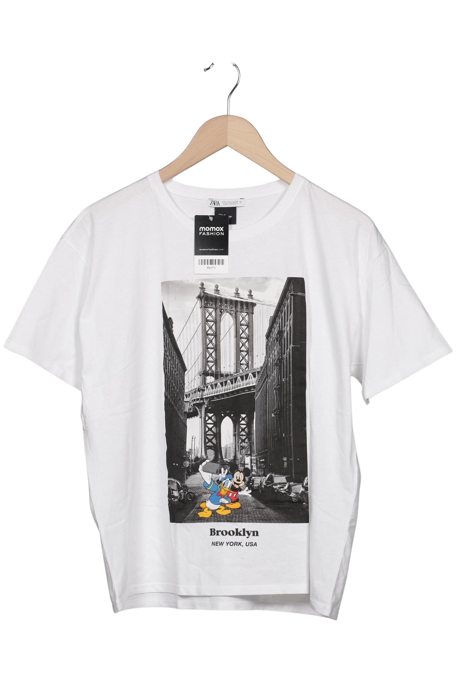 

Zara Damen T-Shirt, weiß, Gr. 42