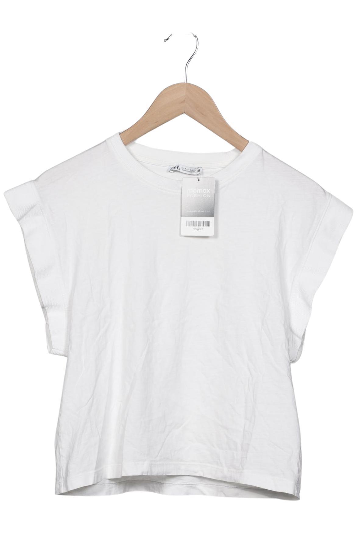 

Zara Damen T-Shirt, weiß, Gr. 36