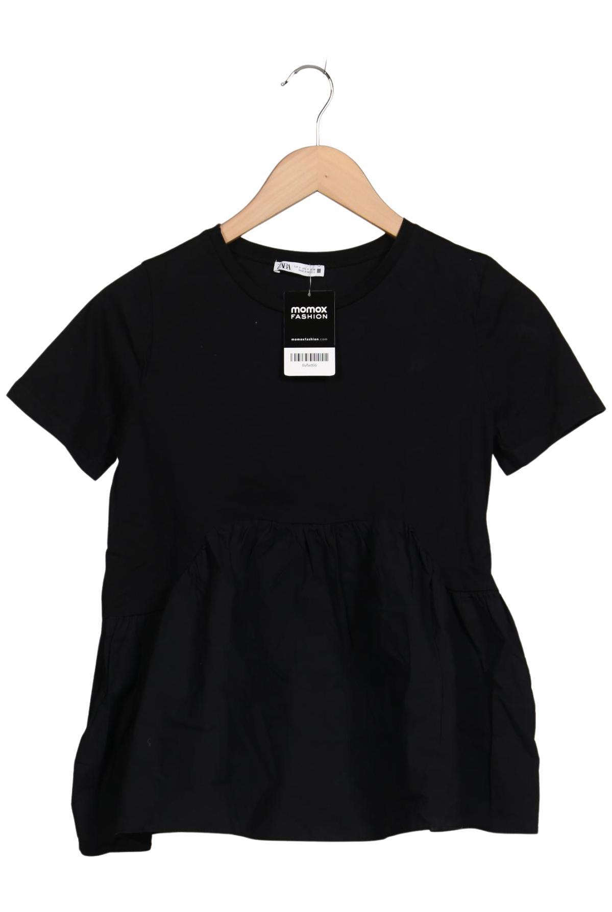 

Zara Damen T-Shirt, schwarz, Gr. 36
