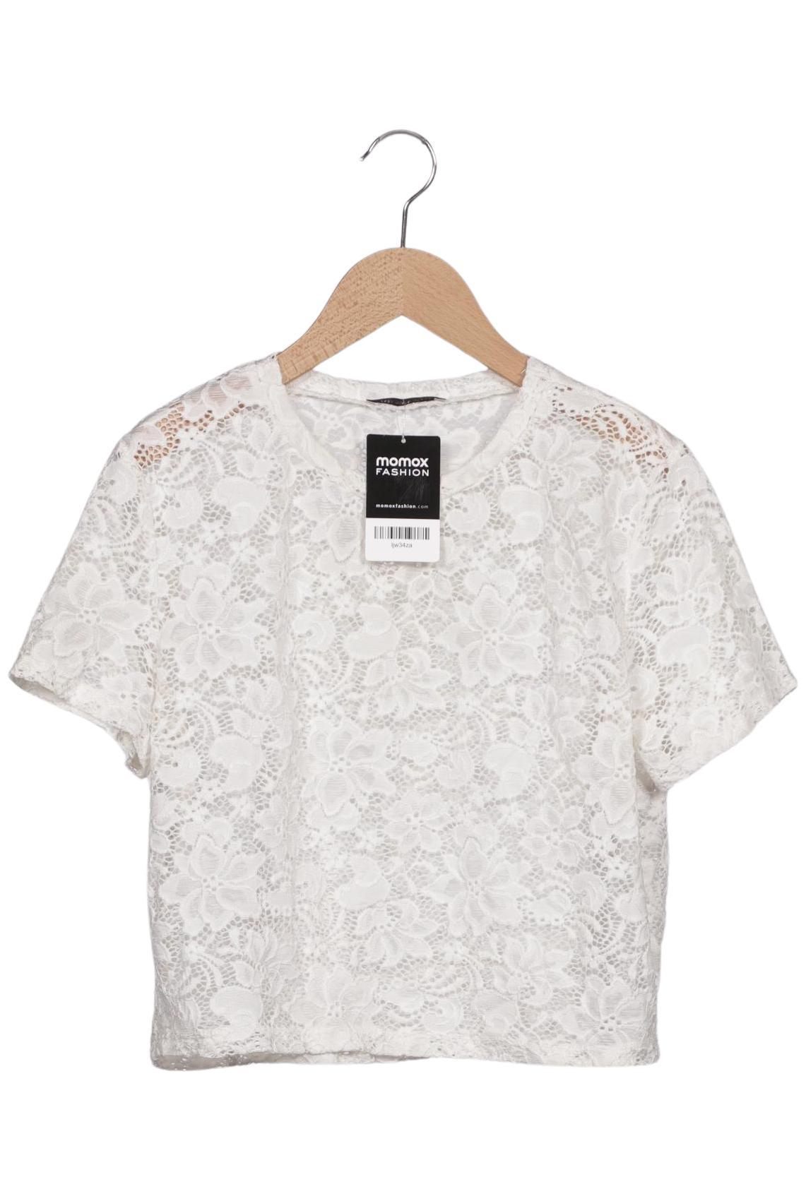 

Zara Damen T-Shirt, cremeweiß, Gr. 42