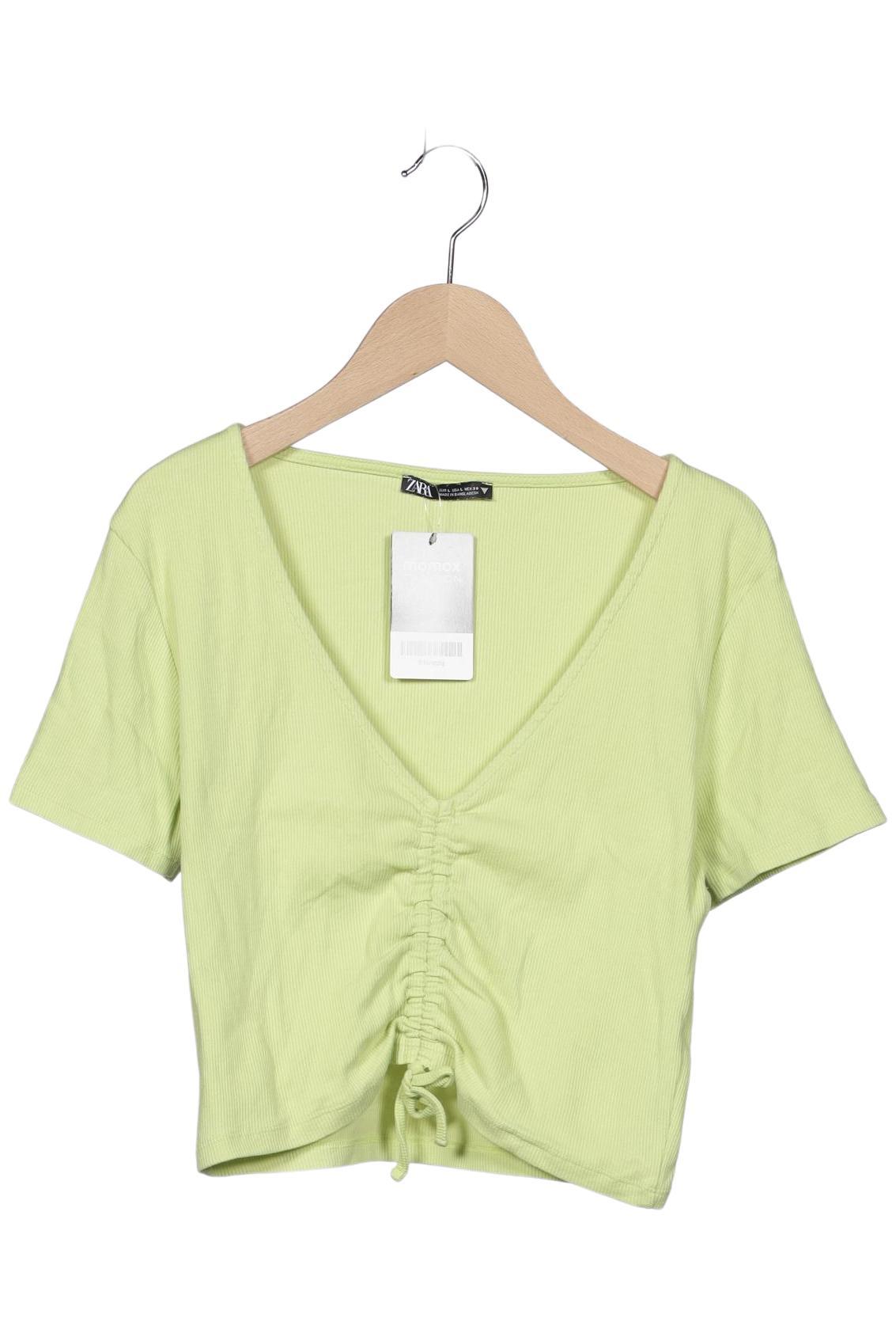 

Zara Damen T-Shirt, hellgrün, Gr. 42